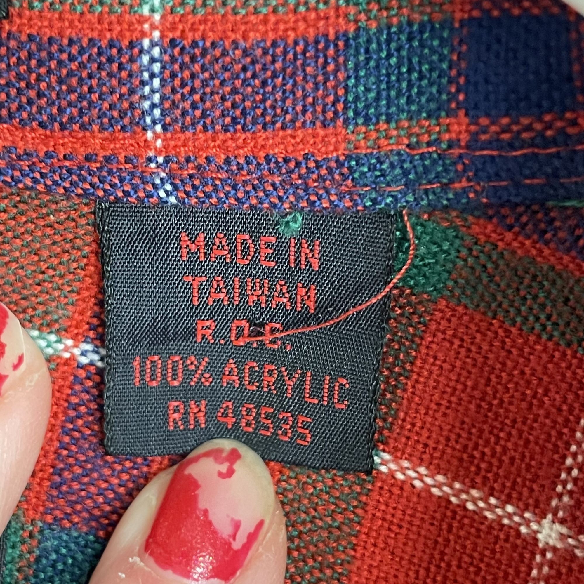 Baracuta Vtg Baracuta RED Green Blue CHRISTMAS PLAID Western Shirt Size US M / EU 48-50 / 2 - 6 Thumbnail
