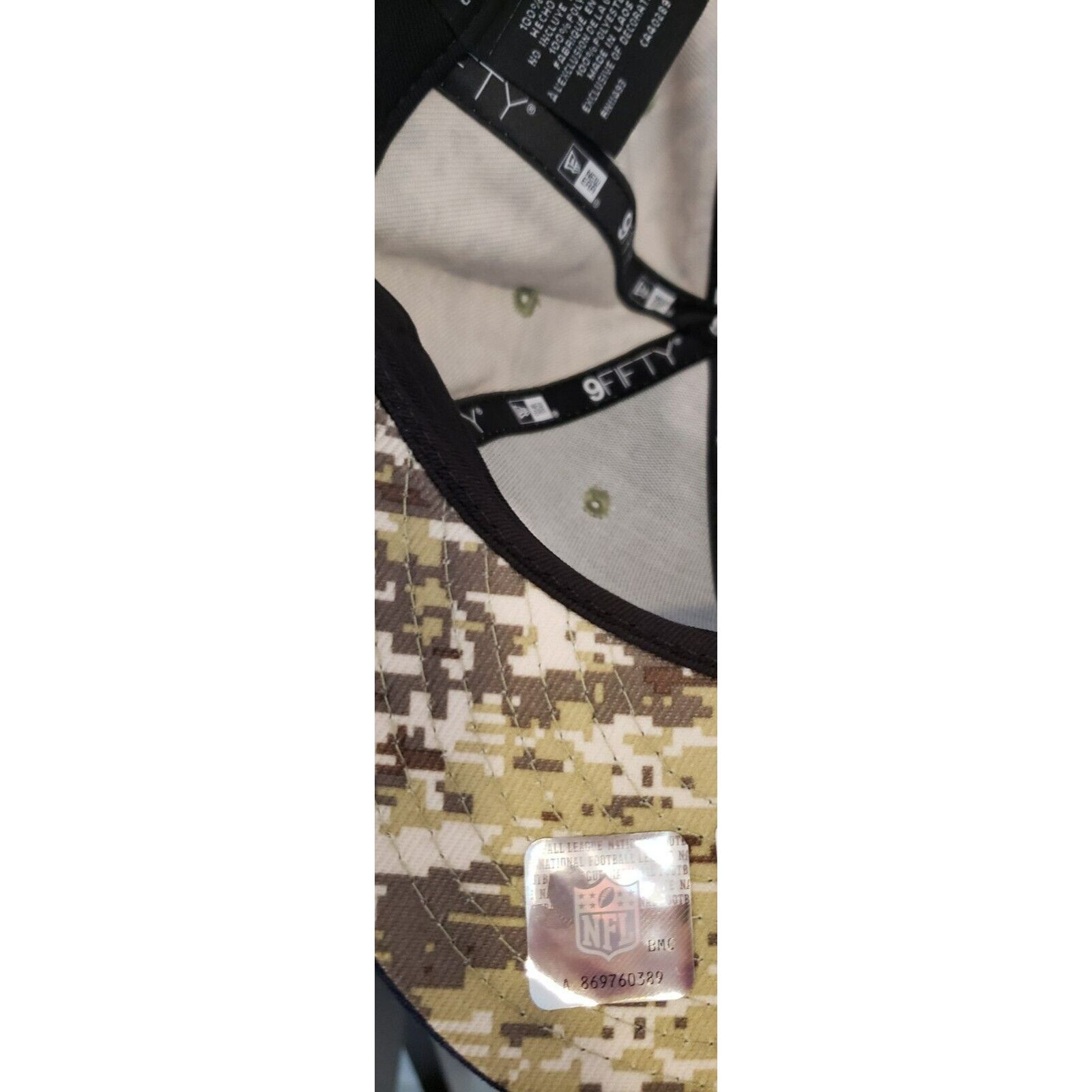 New Era Dallas Cowboys Hat 2023 Salute To Service Camo 950 New Era Size ONE SIZE - 7 Thumbnail
