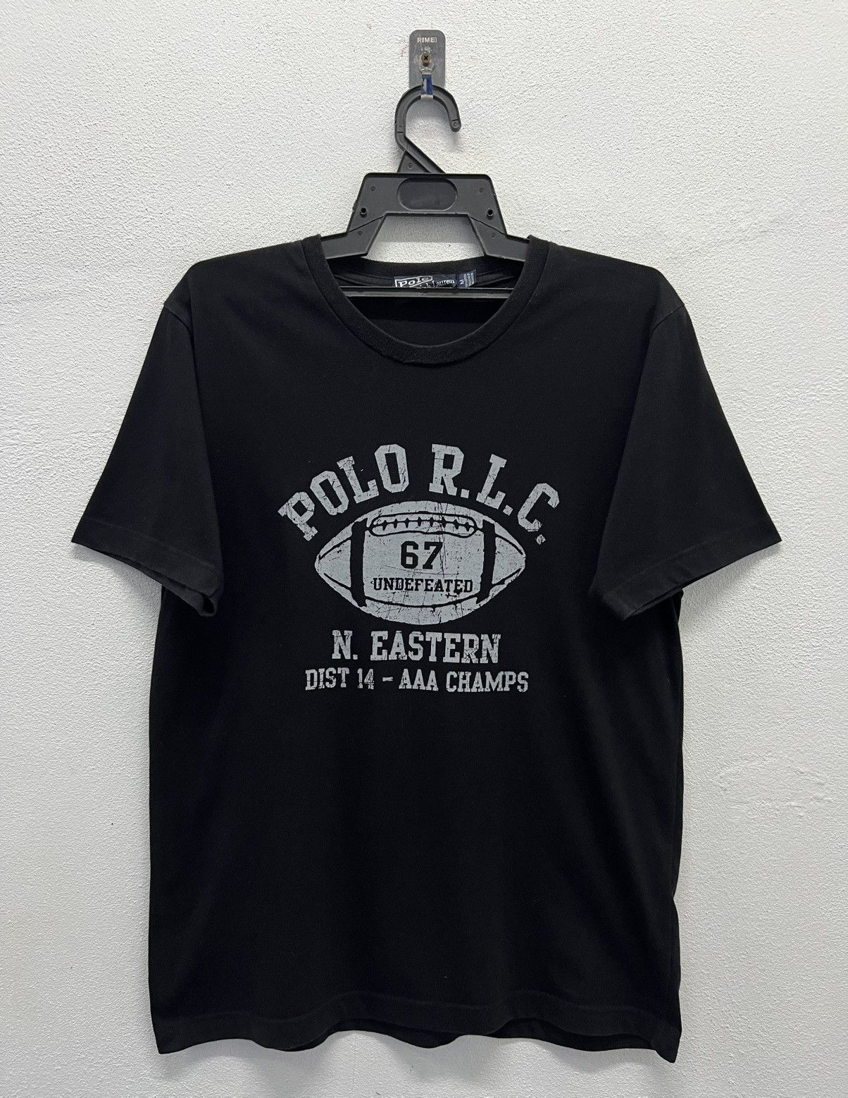VINTAGE POLO BY RALPH LAUREN 67 UNDEFEATED N.EASTERN SHIRT