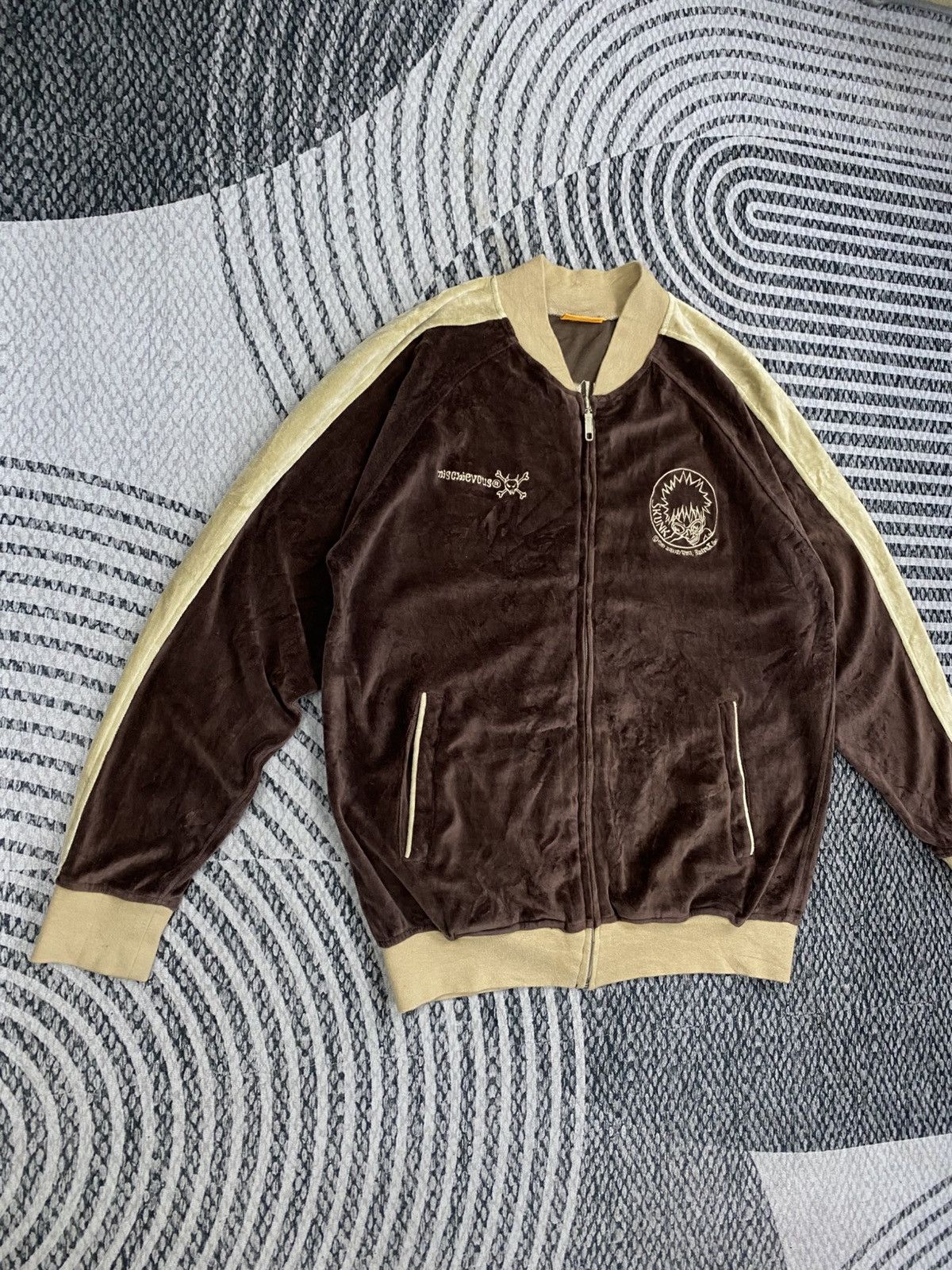 Hysteric Glamour Vintage Mischievous Embroidery Logo Velvet Zipper Jacket Size US M / EU 48-50 / 2 - 3 Thumbnail