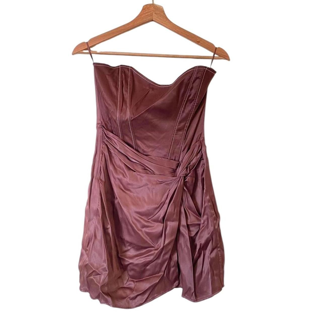 Zara ZARA STRAPLESS BROWN MINI DRESS SIZE MEDIUM Size M / US 6-8 / IT 42-44 - 1 Thumbnail