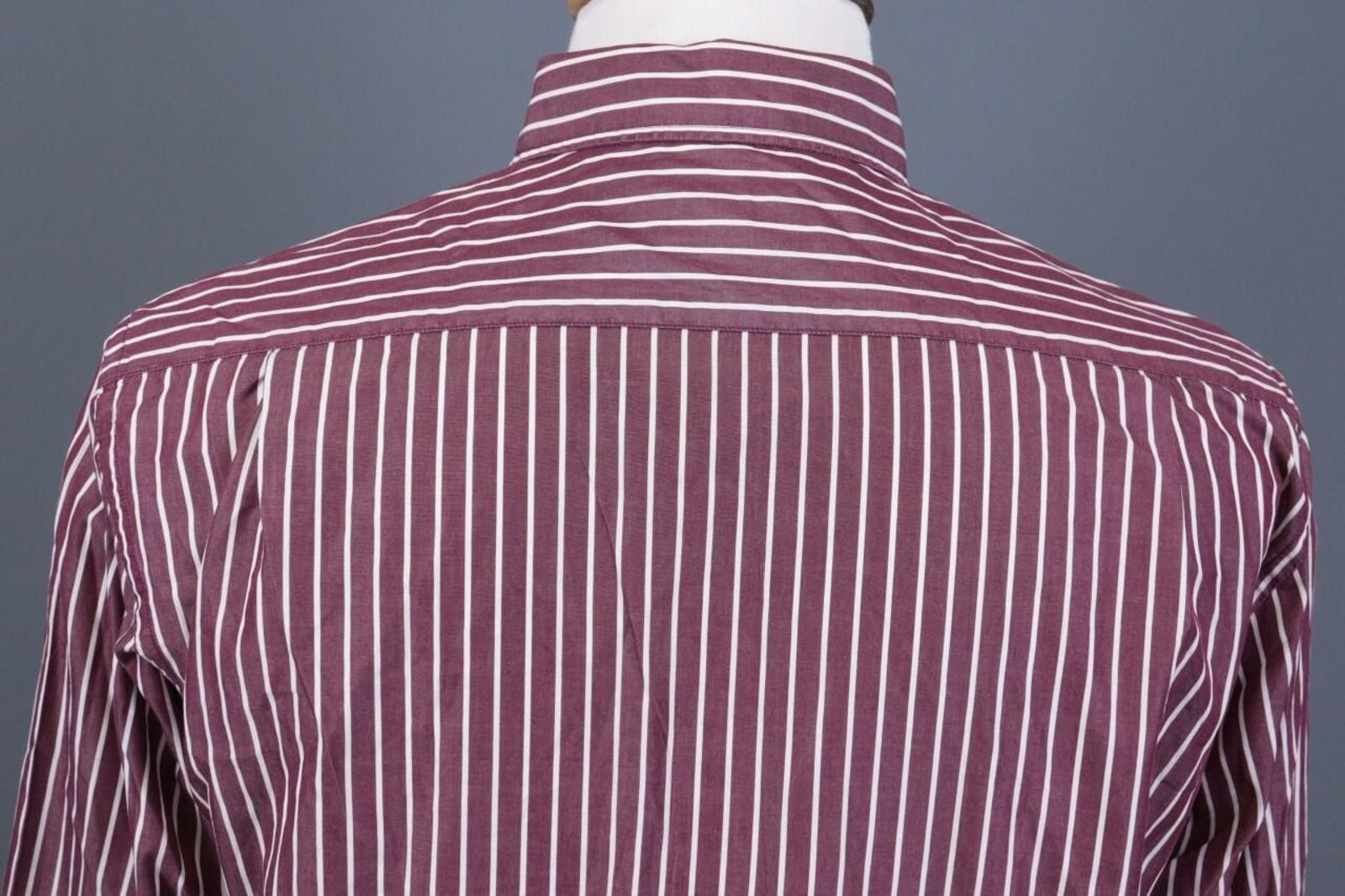 Paul & Shark Paul & Shark Yachting Burgundy Striped Shirt Size 41 Size US M / EU 48-50 / 2 - 8 Thumbnail