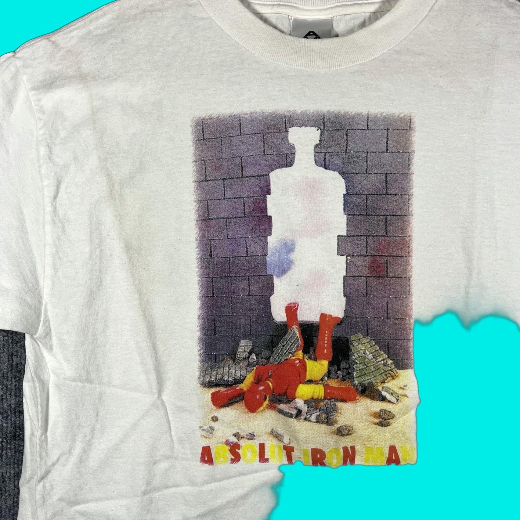 Vintage VINTAGE Absolut Vodka Promo Shirt Mens M White 90s Marvel Funny Size US M / EU 48-50 / 2 - 1 Thumbnail