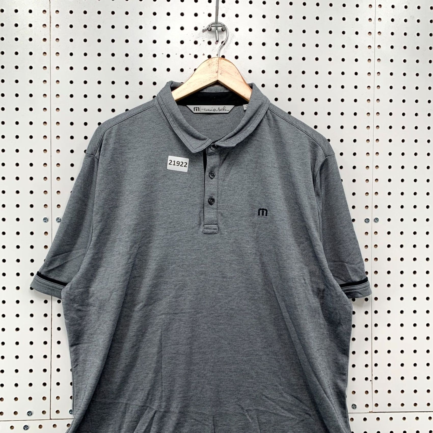 TravisMathew Travis Mathew Polo Shirt Gray Short Sleeve Adults XL Golf Size US XL / EU 56 / 4 - 5 Thumbnail