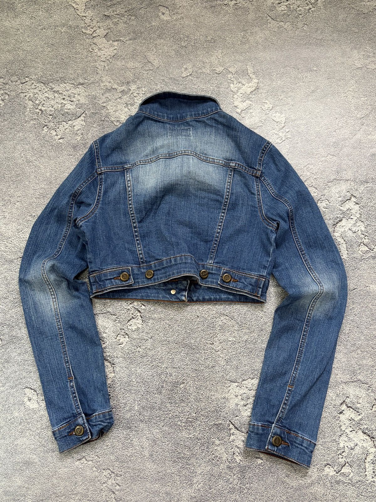 Diesel Diesel Vintage Cropped Denim Trucker Jacket Y2K S/M Size M / US 6-8 / IT 42-44 - 2 Thumbnail