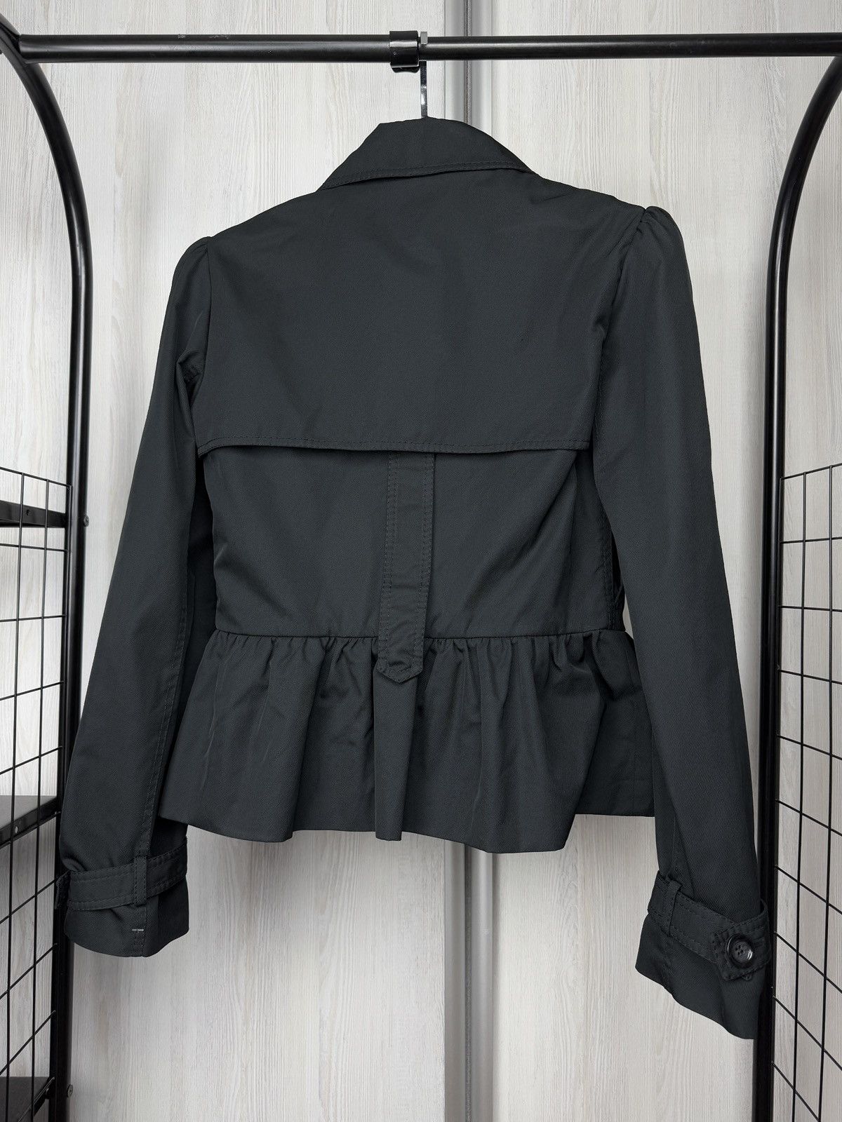 Stella McCartney Stella McCartney Iconic Black Double-Breasted Short Coat Size S / US 4 / IT 40 - 7 Thumbnail