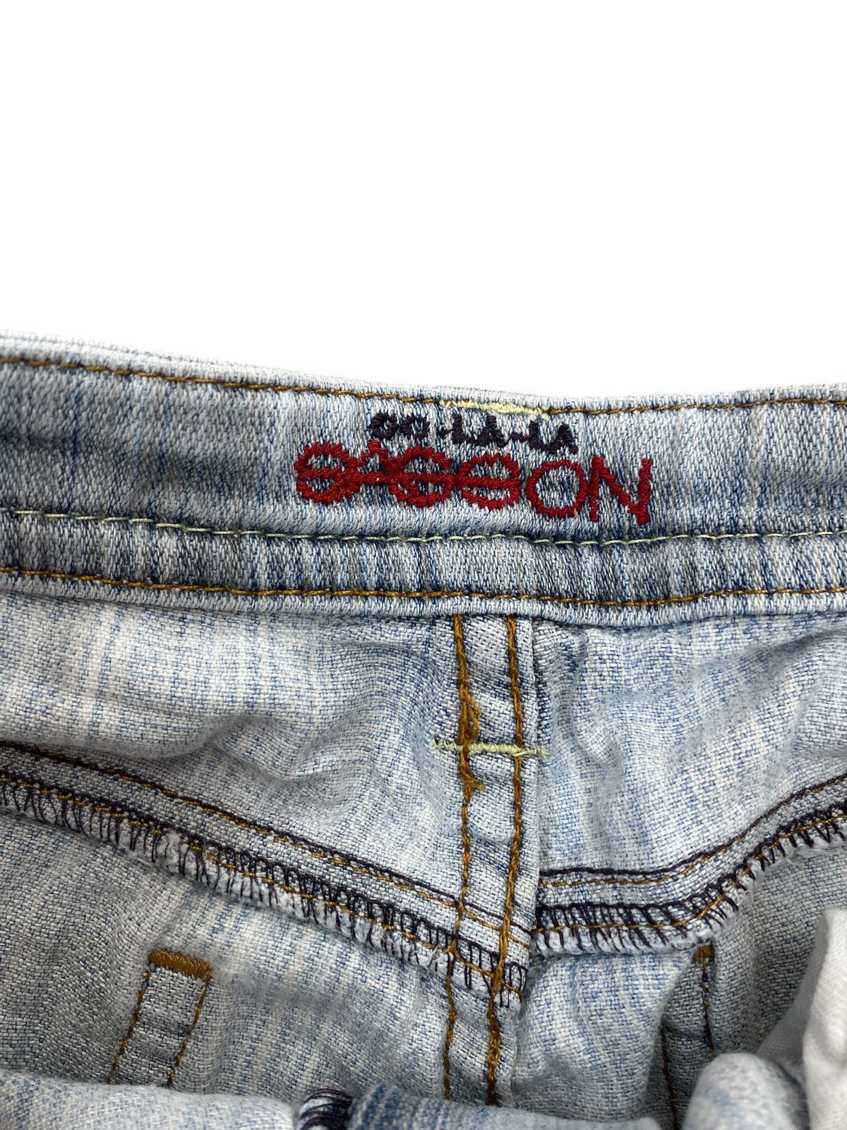 Japanese Brand Japanese Brand Blue Wash Arrow Line Style Flare Jeans Size US 28 / EU 44 - 16 Thumbnail
