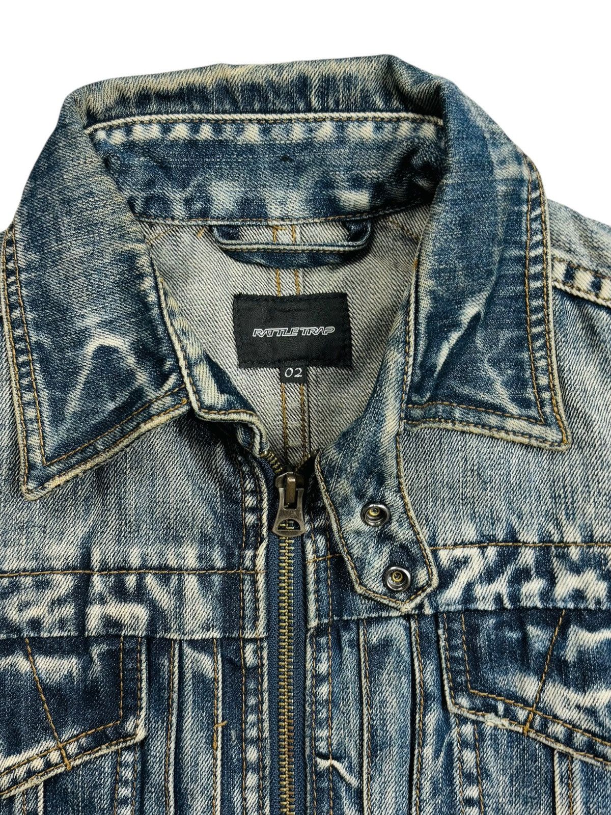 If Six Was Nine 2000s Rattle Trap - Apocalypse Style Mud Wash Denim Jacket Size US M / EU 48-50 / 2 - 6 Thumbnail