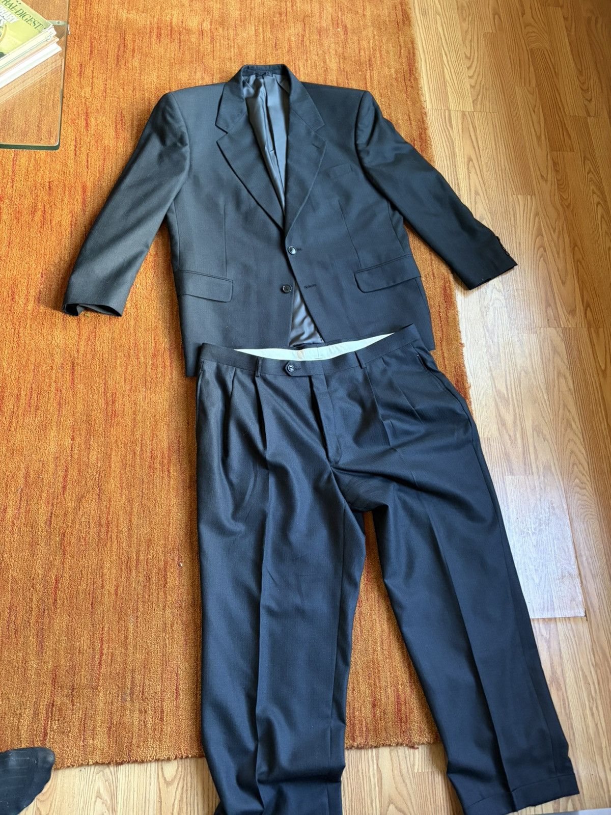 Albert Nipon 100% Pure Wool Vintage Suit Size 40R - 2 Thumbnail