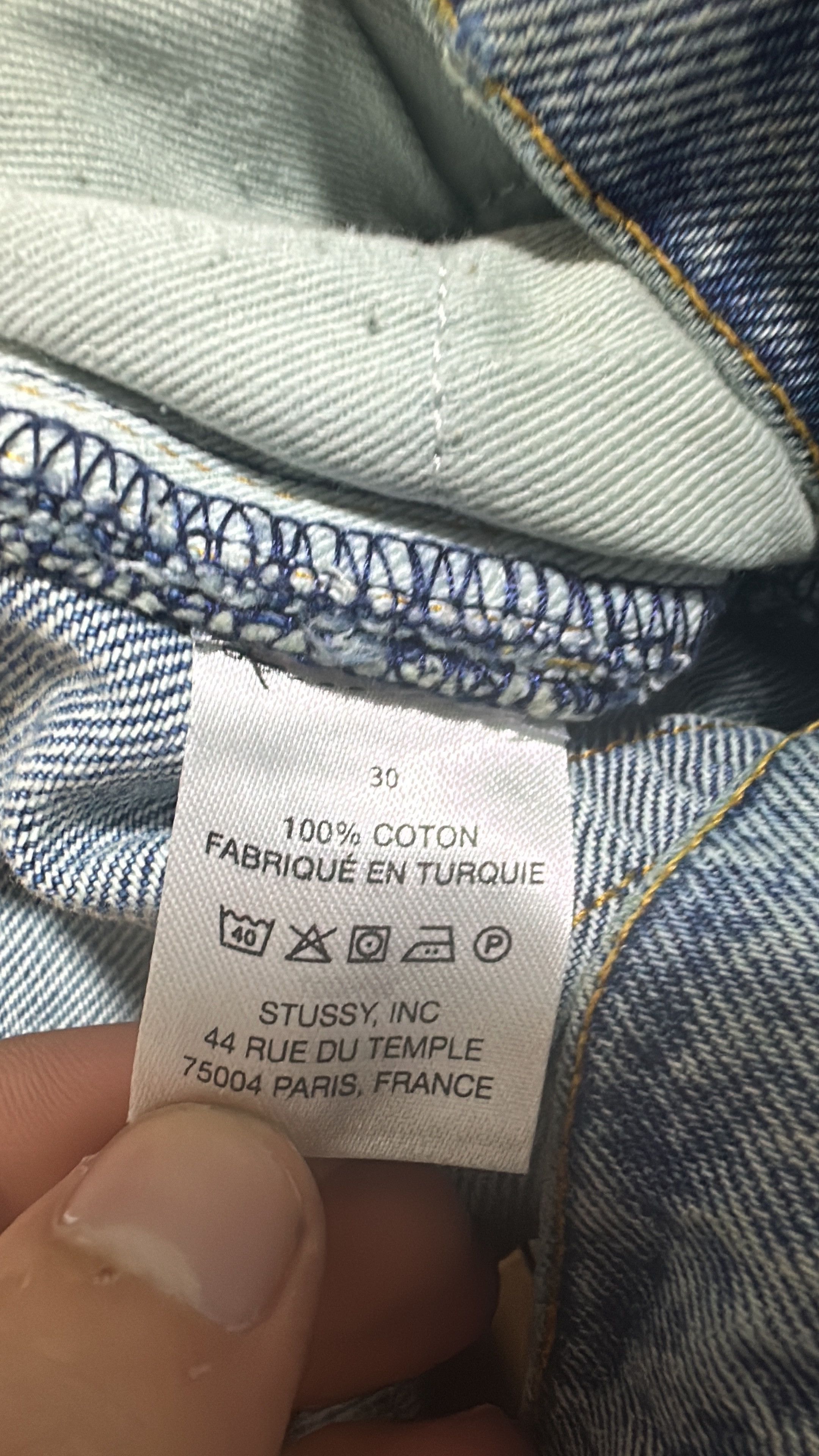 Stussy Stussy Big Ol Jean Denim Washed Blue Size 30 Size US 30 / EU 46 - 7 Thumbnail