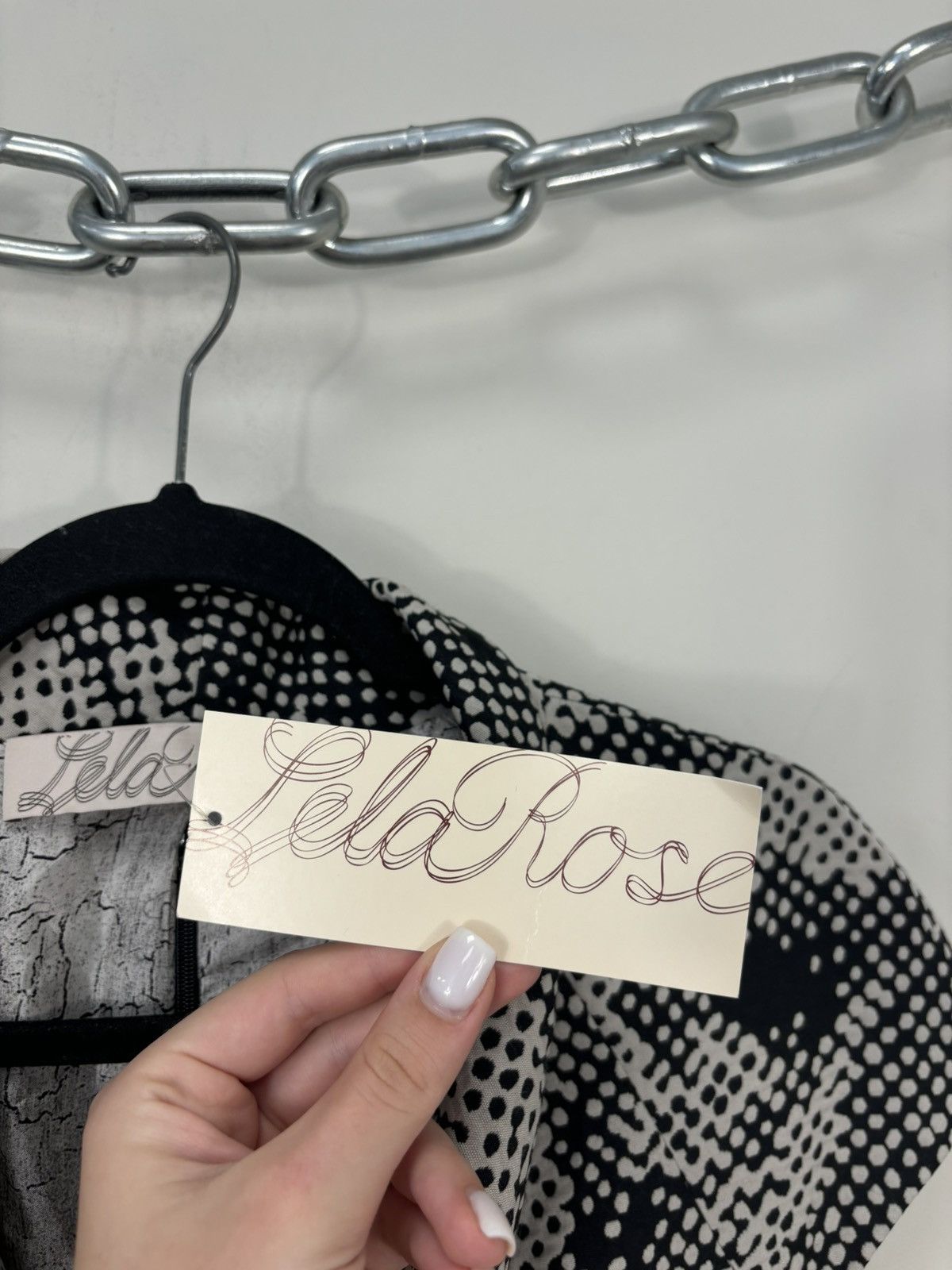Lela Rose Lela Rose NWT 12 Black Ivory Cowl Neck Wool Blend Dress Size XL / US 12-14 / IT 48-50 - 11 Thumbnail