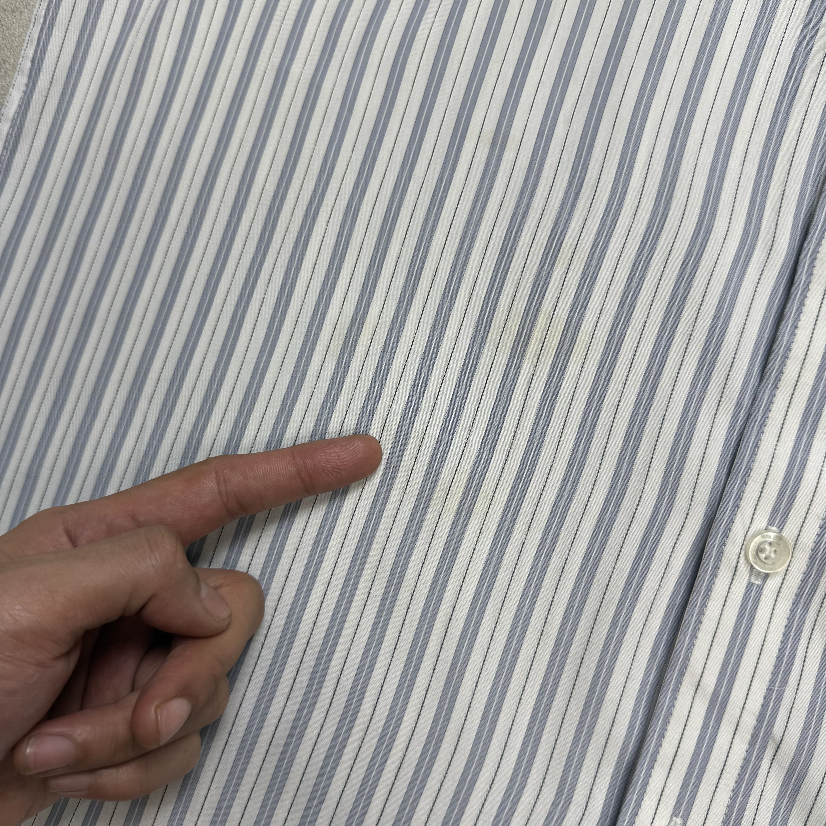 Balenciaga Vintage Balenciaga Striped Shirt Size US L / EU 52-54 / 3 - 6 Thumbnail