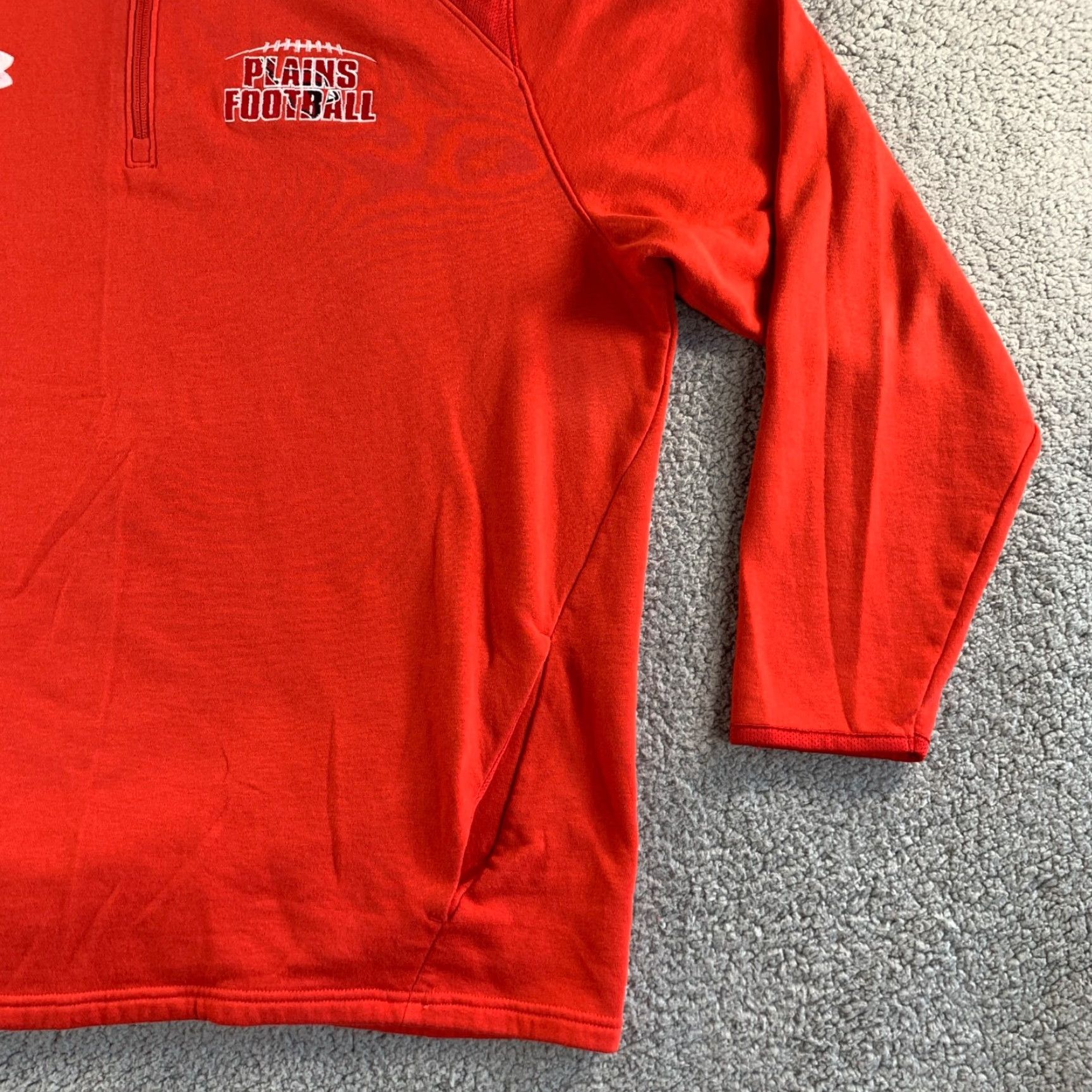 Under Armour Under Armour Sweater Mens 2XL Red ColdGear Zip Pullover Sweatshirt Football Size US XXL / EU 58 / 5 - 6 Thumbnail