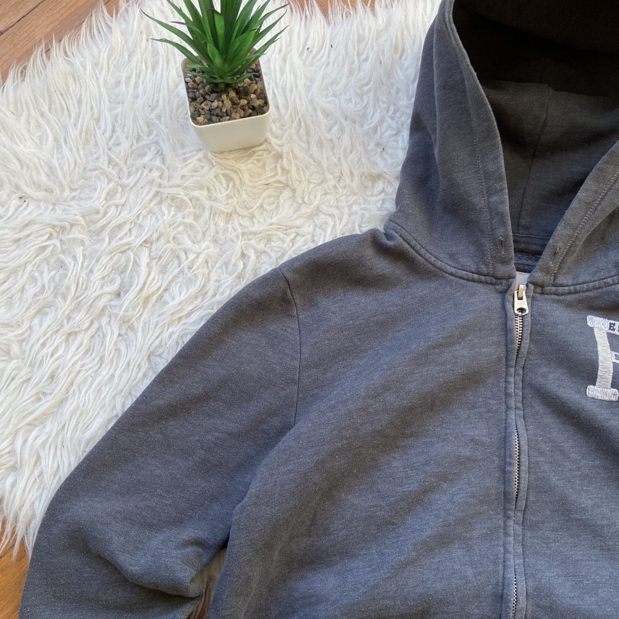 Abercrombie & Fitch 📌 Y2K Abercrombie & Fitch Zip-Up Hoodie Embroidered logo Size L / US 10 / IT 46 - 3 Thumbnail