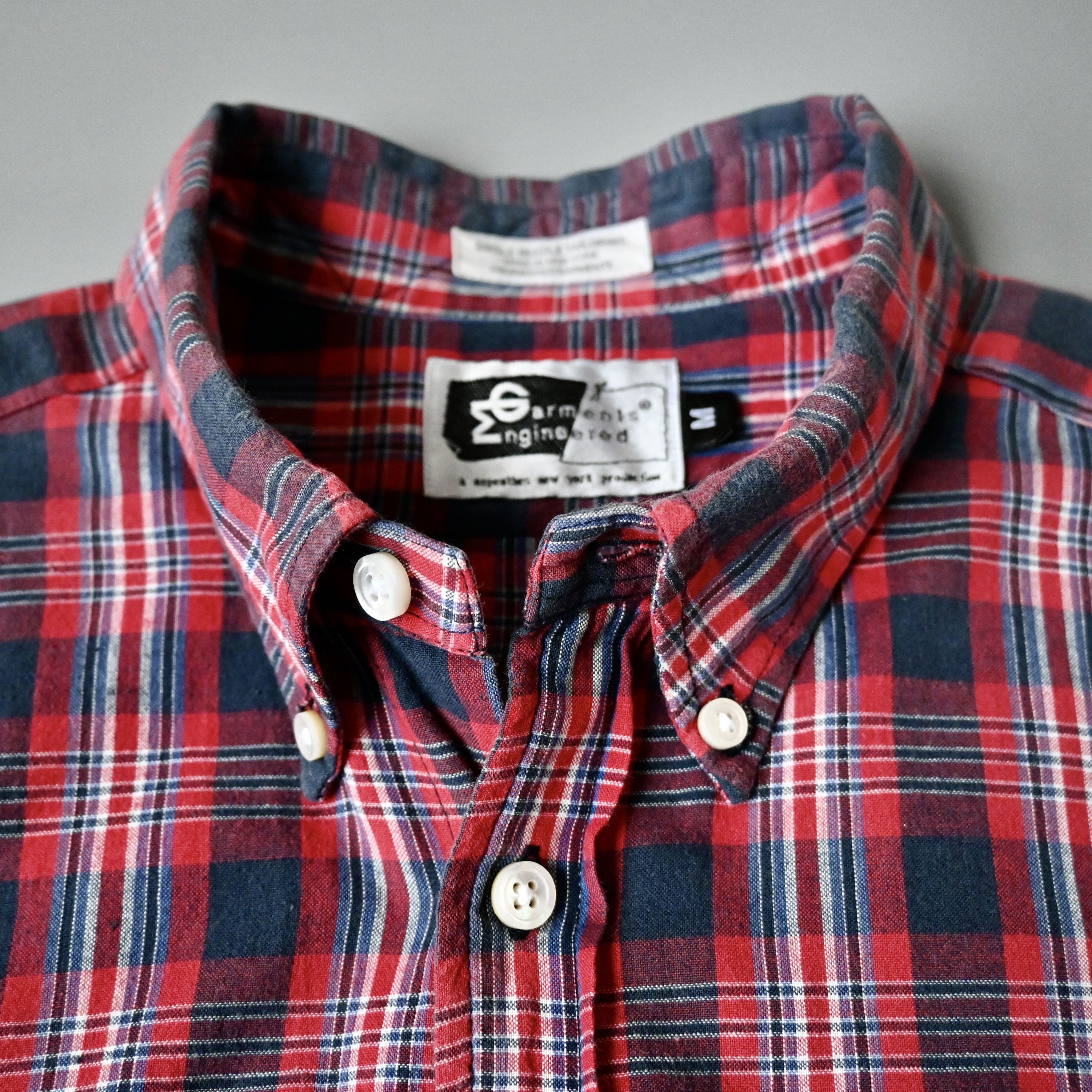 Engineered Garments 2000s ENGINEERED GARMENTS plaid cotton short sleeve BD shirt Size US M / EU 48-50 / 2 - 6 Thumbnail