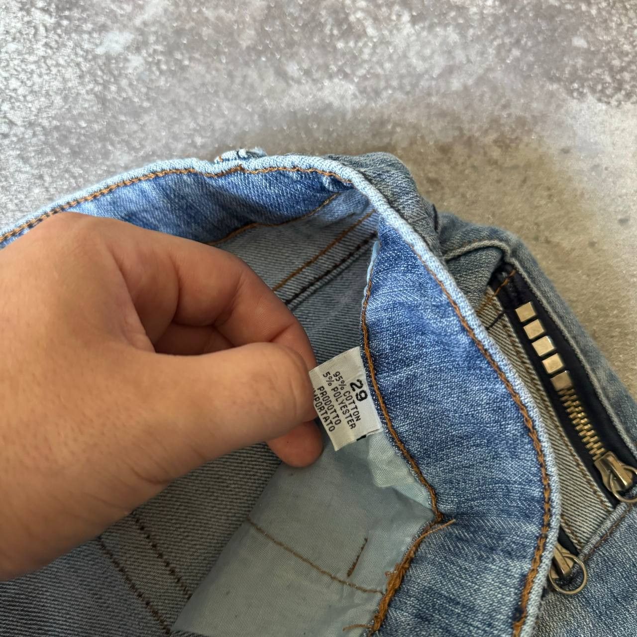 20471120 × Hysteric Glamour Opium Y2K Super Sexy Zip Details Denim Mini Shorts Size 29" - 10 Thumbnail