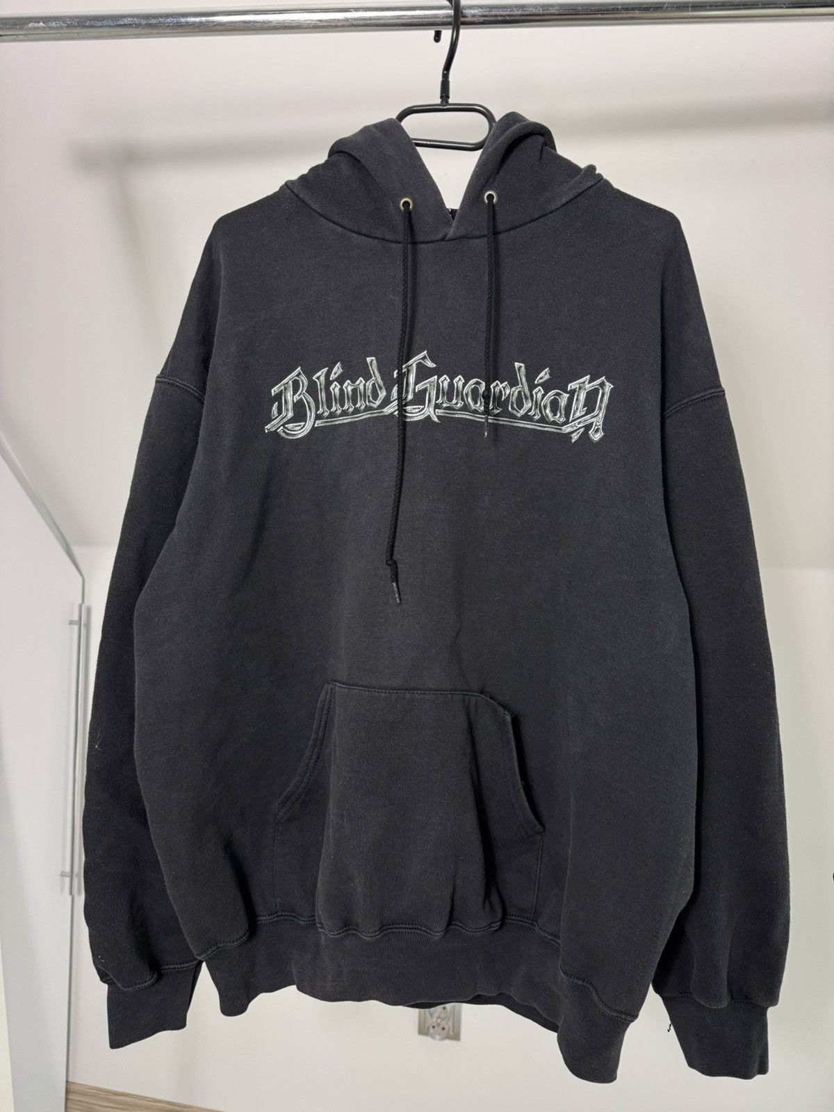 Band Tees × Vintage Vintage Blind Guardian Black Metal Washed Hoodie Boxy Fit XL Size US XL / EU 56 / 4 - 1 Thumbnail