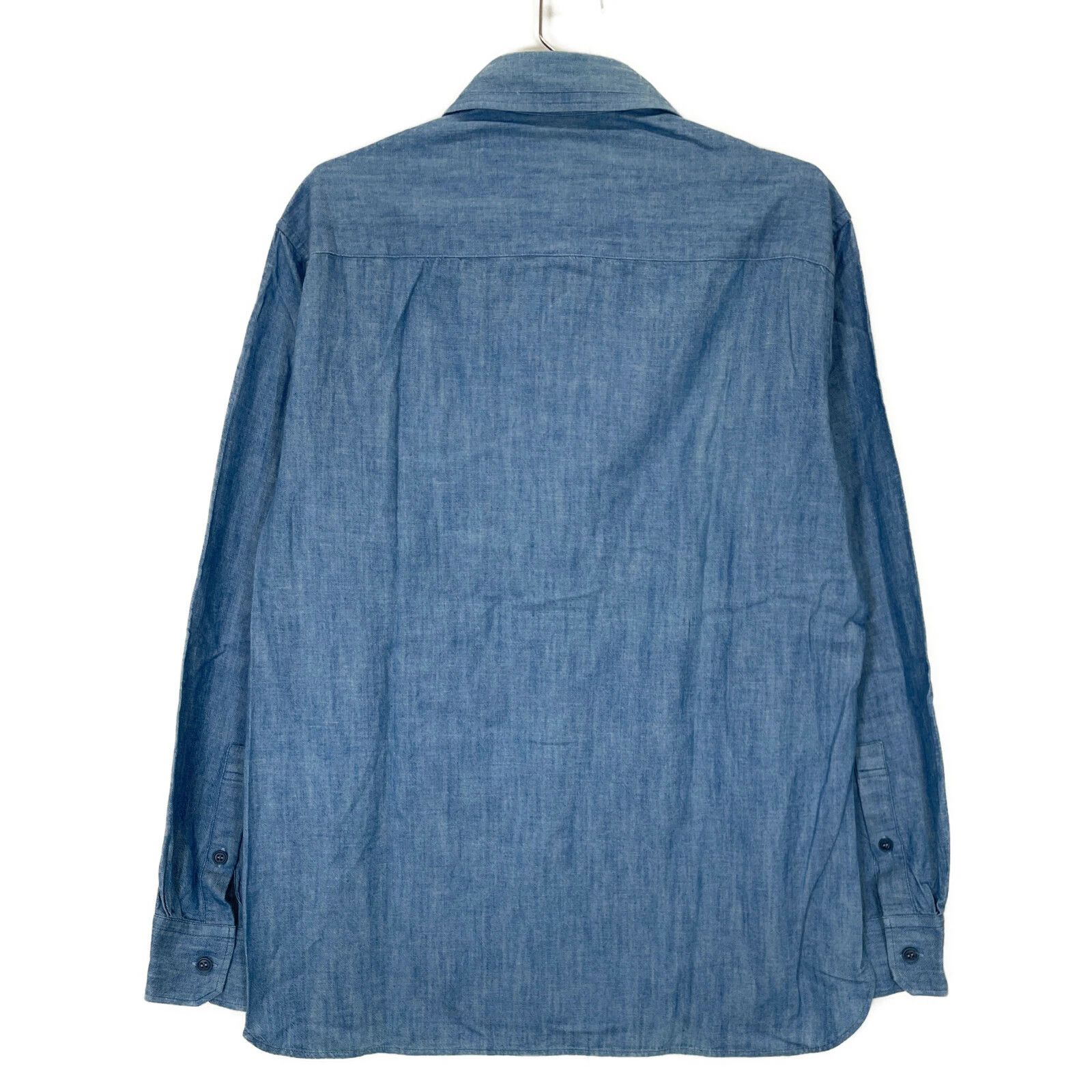 Yohji Yamamoto yohji yamamoto pour homme neck chambray shirt Size US M / EU 48-50 / 2 - 2 Thumbnail