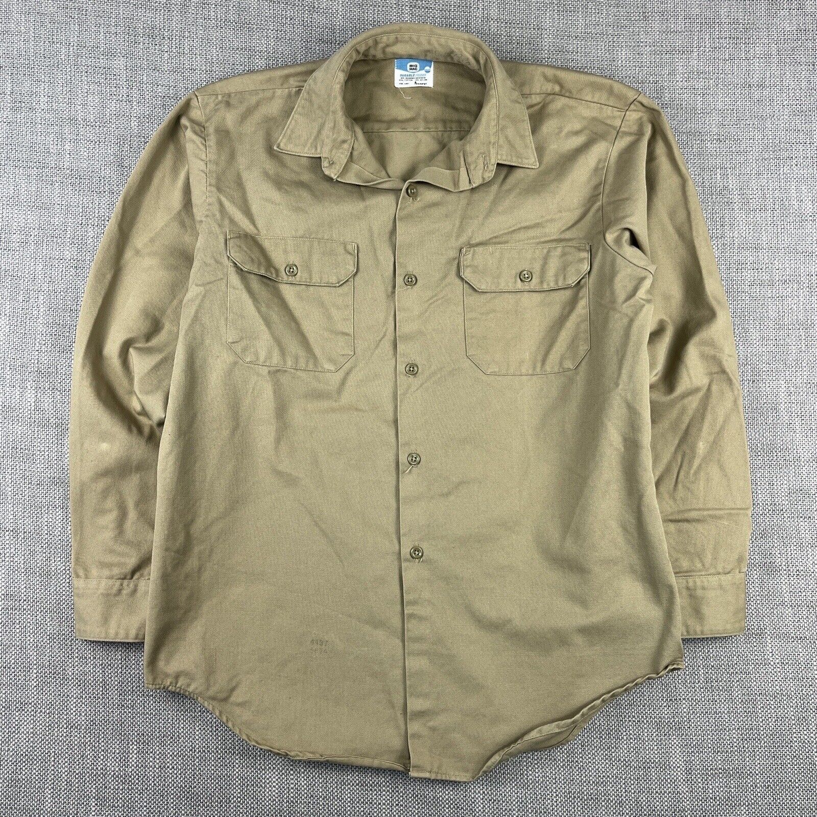 1970s Durable cheapest Press Work Shirt