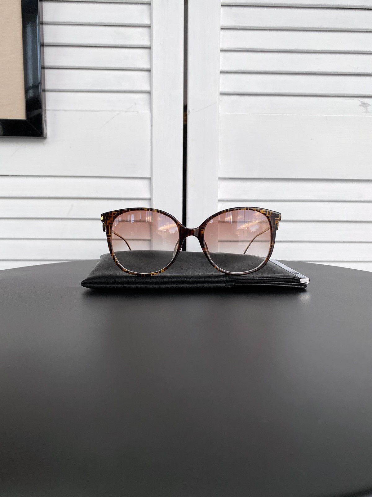 Fendi Fendi Eyeglasses Dark Havana FF0425/F086 140 Optical Glasses Size ONE SIZE - 9 Thumbnail