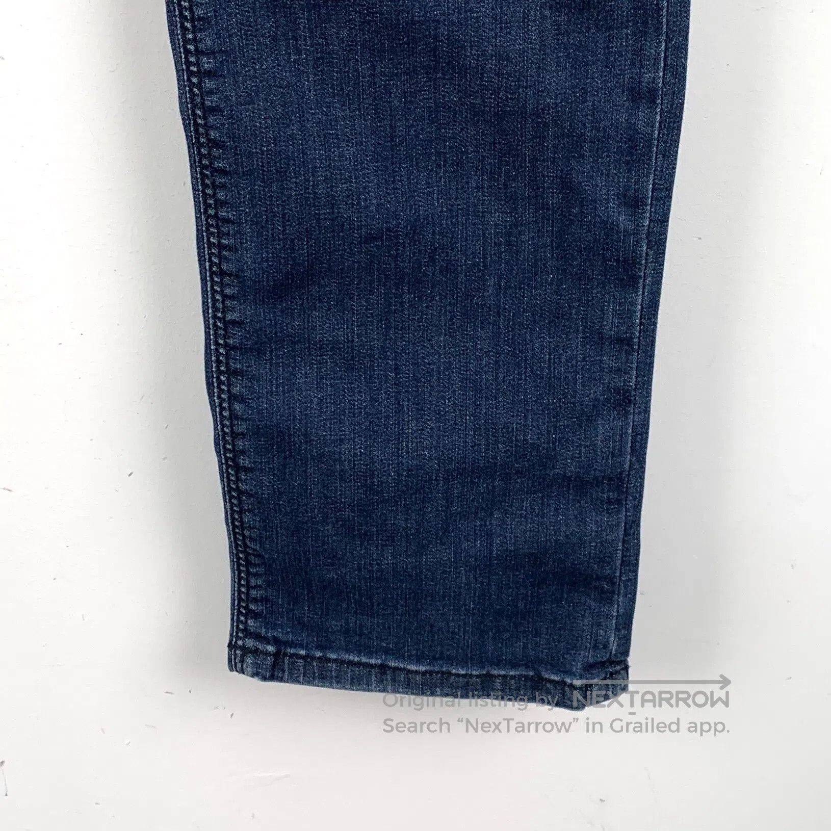 Armani Armani Dark Blue Cotton Washed Denim Trousers| Size US 29 - 4 Thumbnail