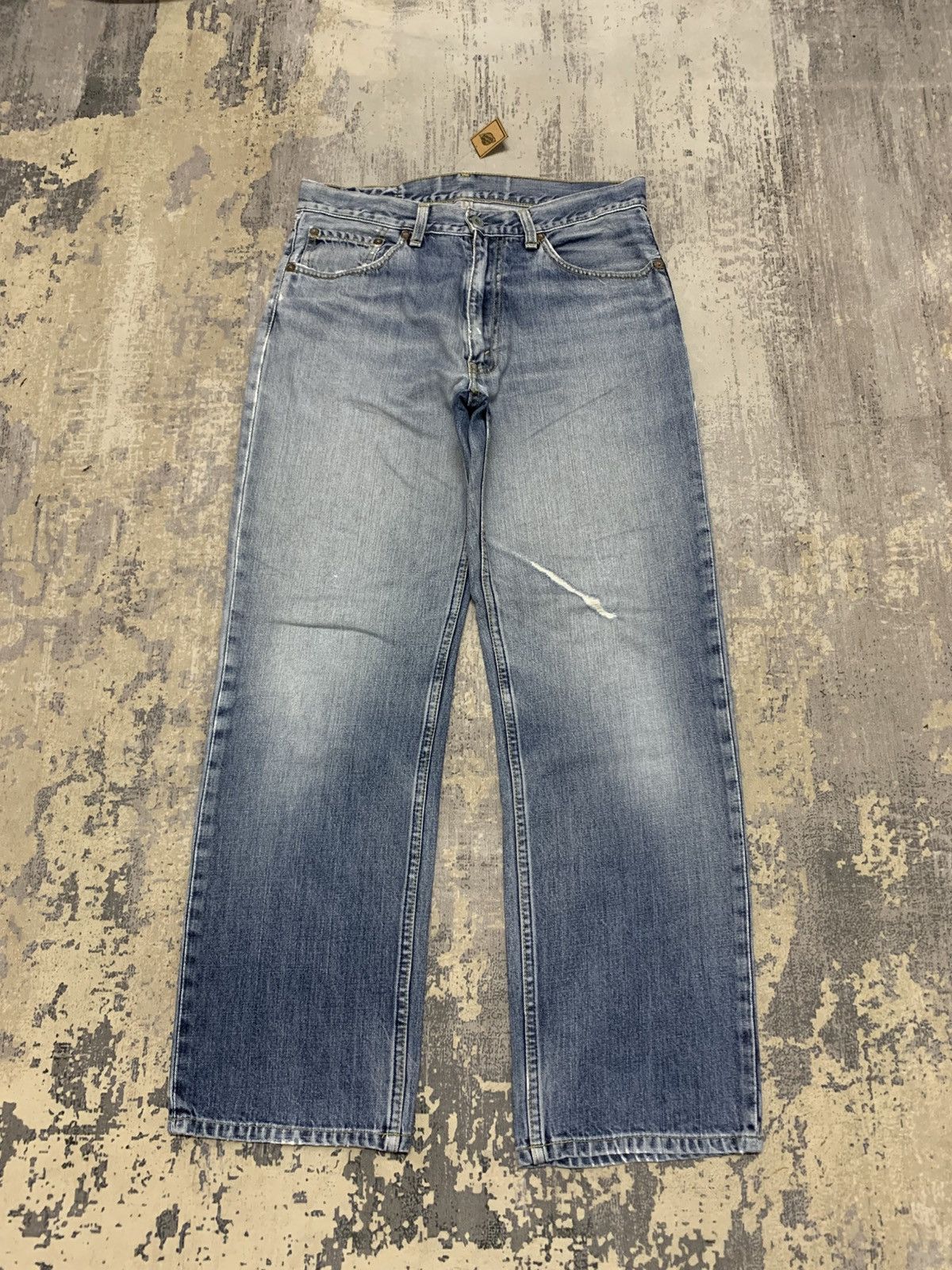 Levi's Levi's 502 Baggy Blue Wash Distressed Jeans W32x30 Size US 32 / EU 48 - 1 Thumbnail