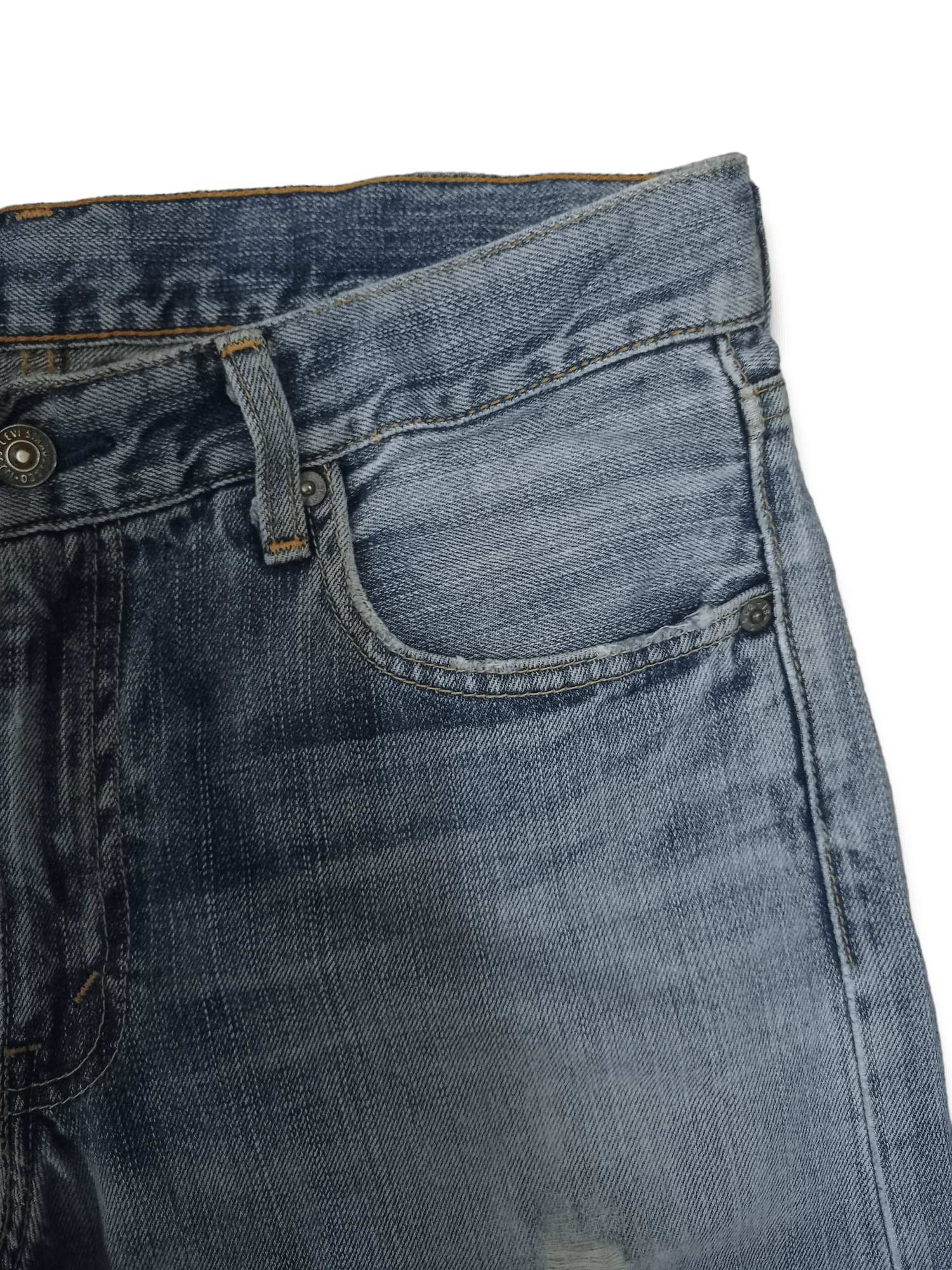 Levi's Vintage 90s Levis 505 Light Wash Blue Denim Distressed Jeans Size US 32 / EU 48 - 7 Thumbnail