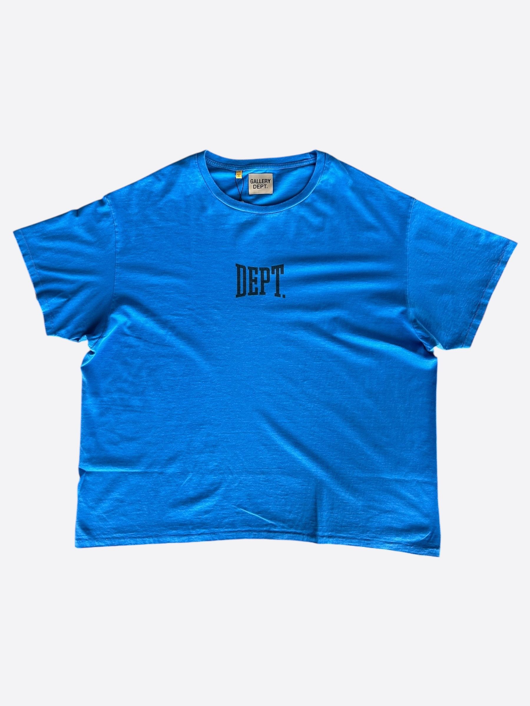 Gallery Dept. Gallery Dept Blue & Black Dept Logo T-Shirt Size US XL / EU 56 / 4 - 1 Thumbnail