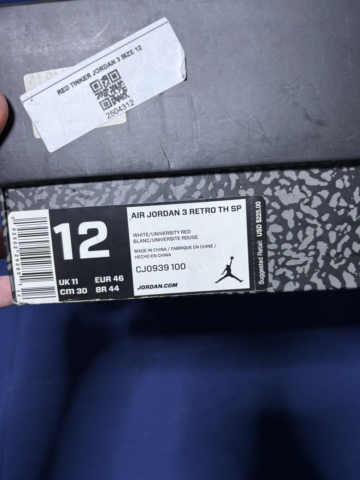 Jordan Brand Jordan 3 Retro Tinker Air Max 1 2019 Size 12 Size US 12 / EU 45 - 8 Thumbnail