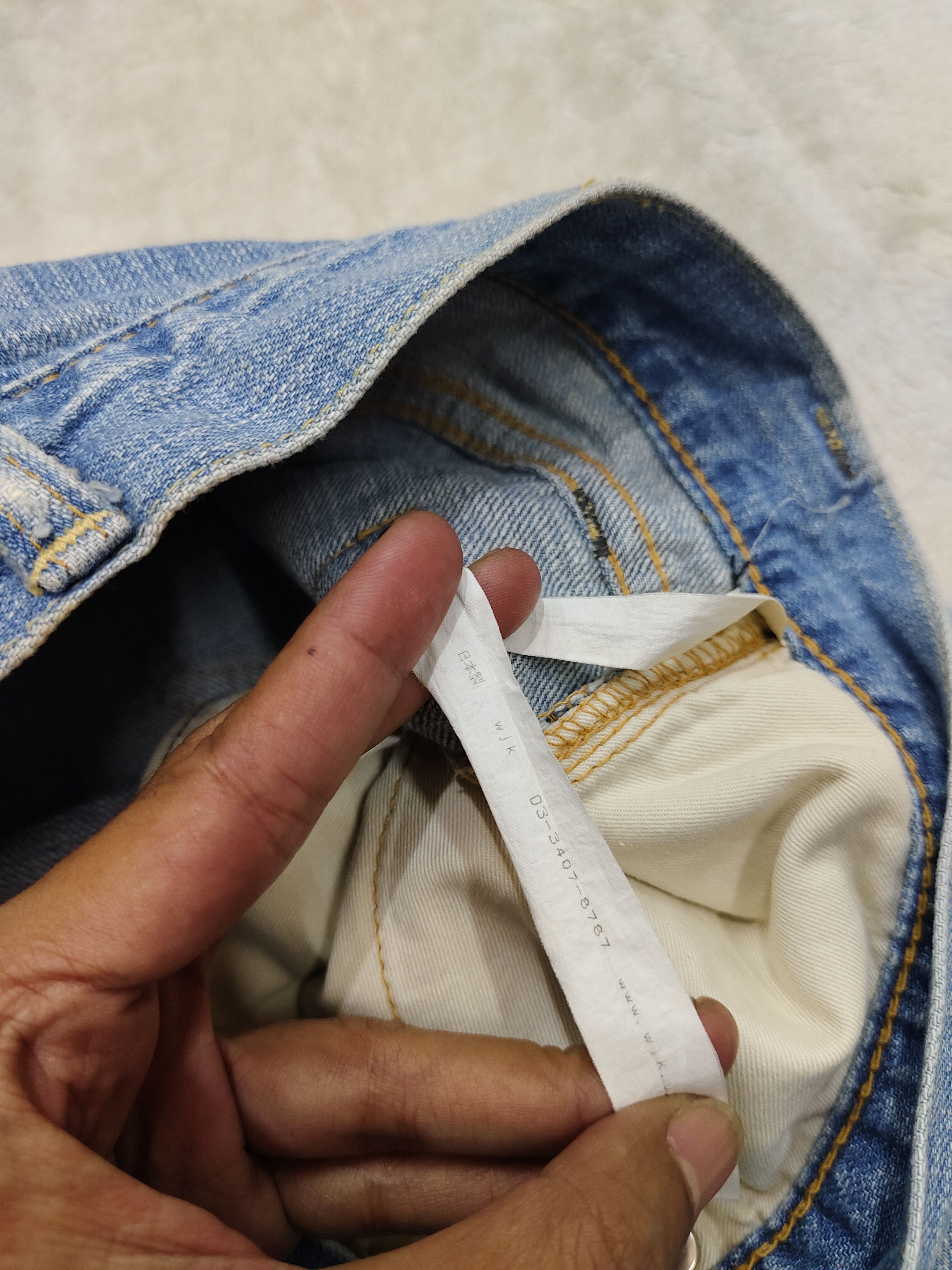 WJK 🇯🇵 Heavy Whisker Faded Raw Vintage Straight Jeans
