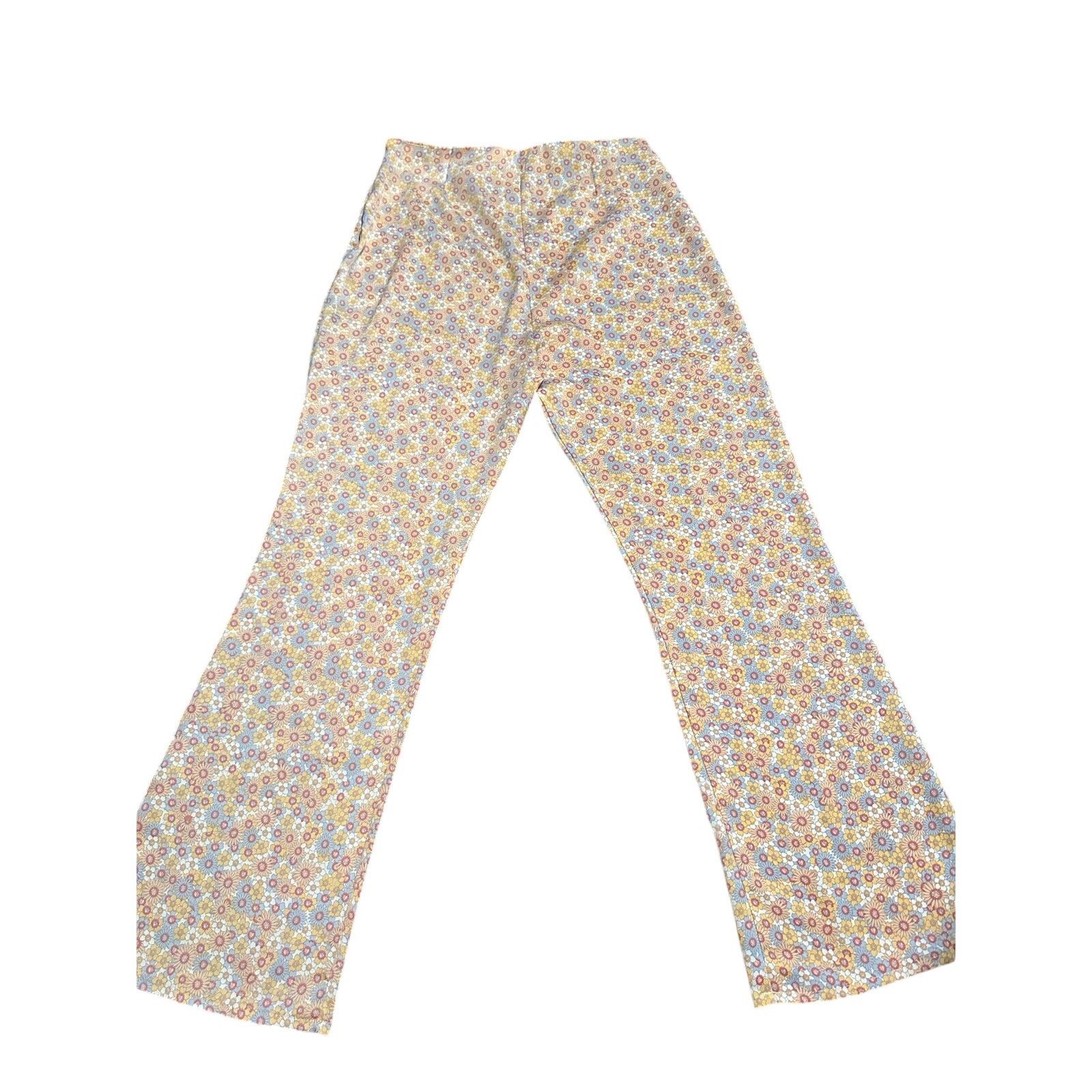 Zara Zara Flower Print Mod Pants, 60's Inspired, Size L, NWOT Size 32" / US 10 / IT 46 - 4 Thumbnail