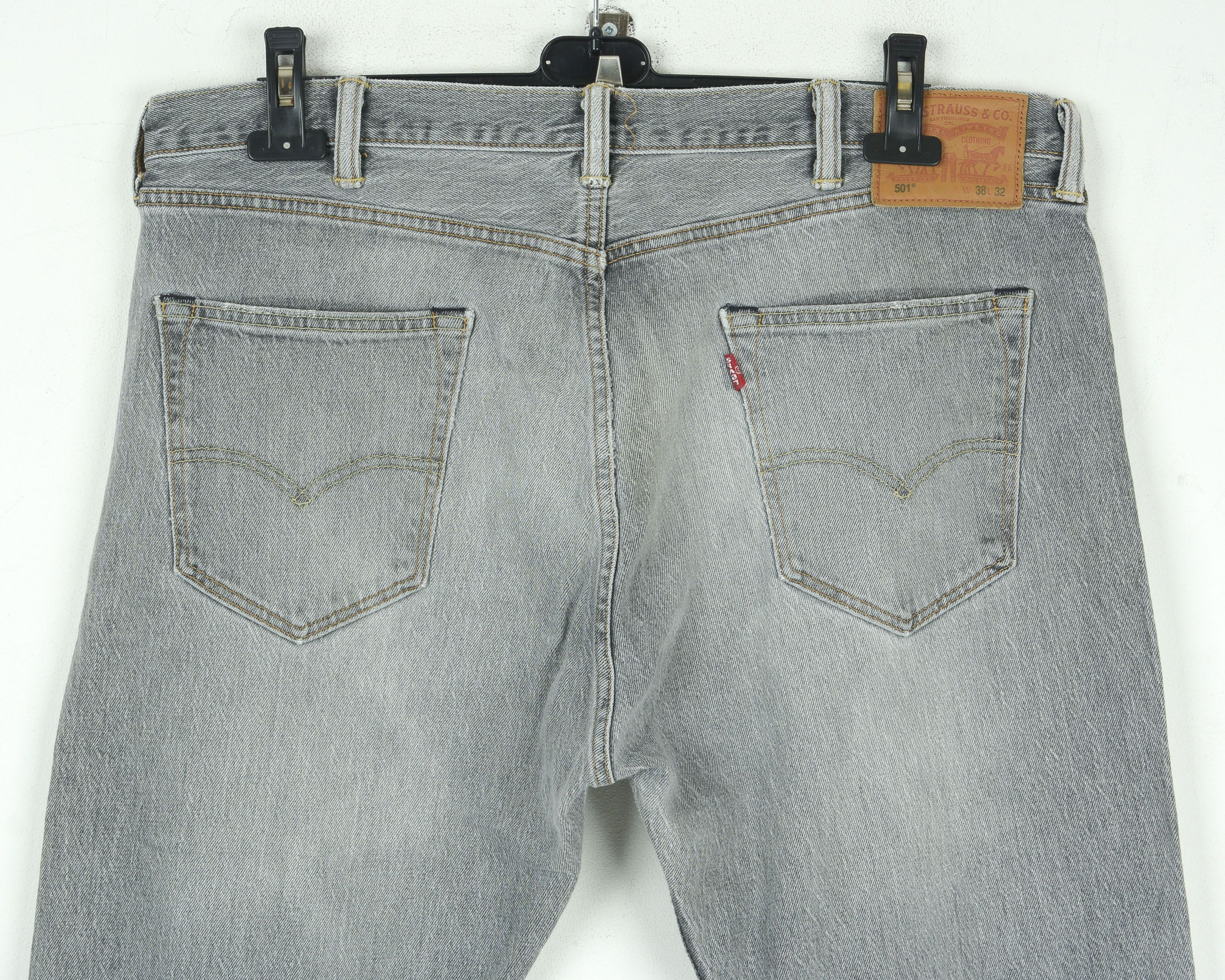 Levi's 501 Mens W38 L32 Regular Straight Jeans Denim Pants Trousers Size US 38 / EU 54 - 11 Thumbnail