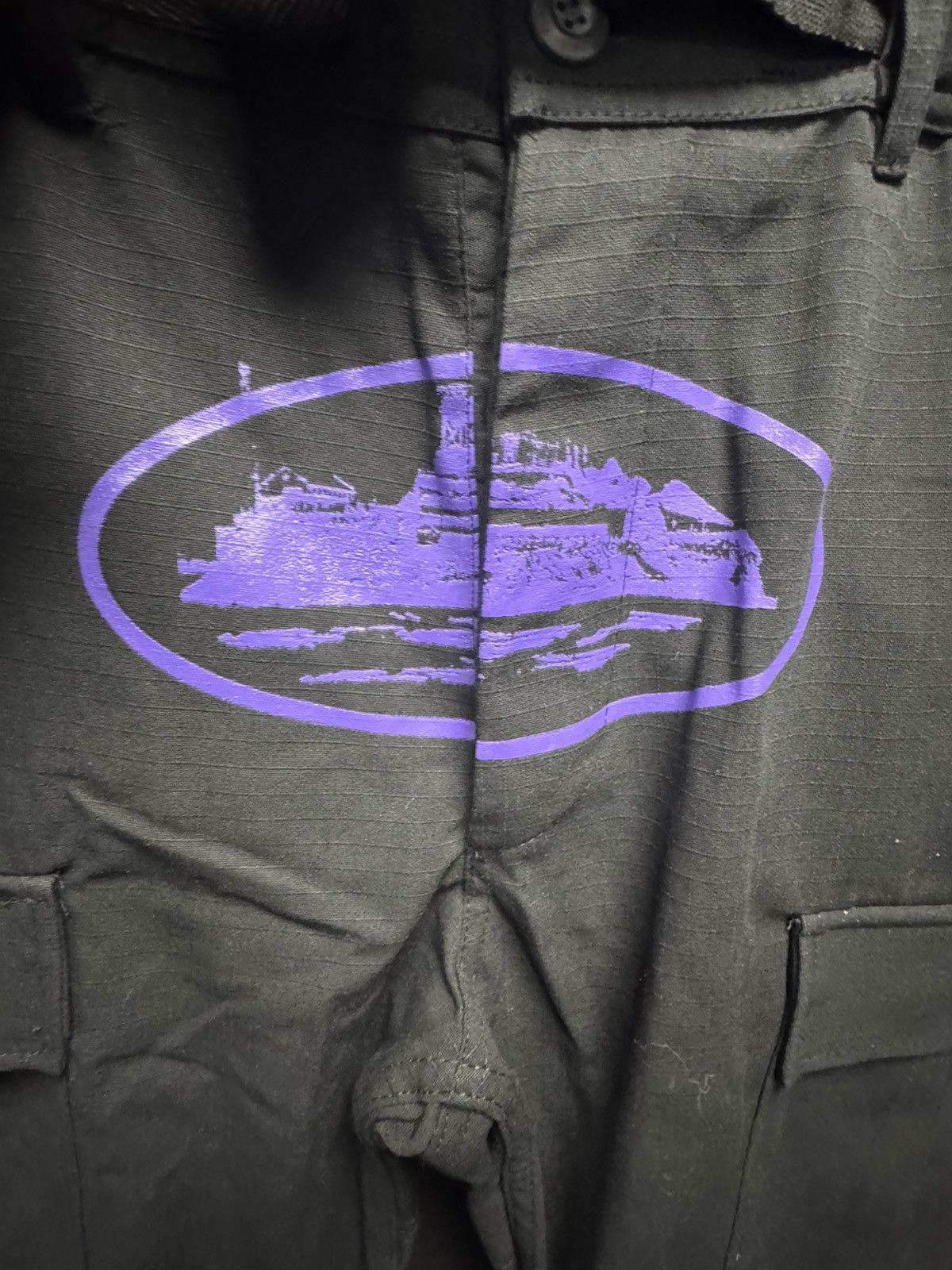 Corteiz Corteiz Purp Guerillaz Cargos Black/Purple Size US 36 / EU 52 - 3 Thumbnail
