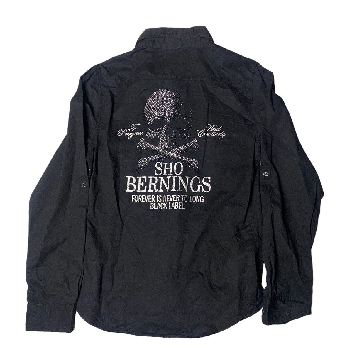 Hysteric Glamour 2000's Bernings Sho Studded Skull Poem Shirts Size US M / EU 48-50 / 2 - 2 Thumbnail