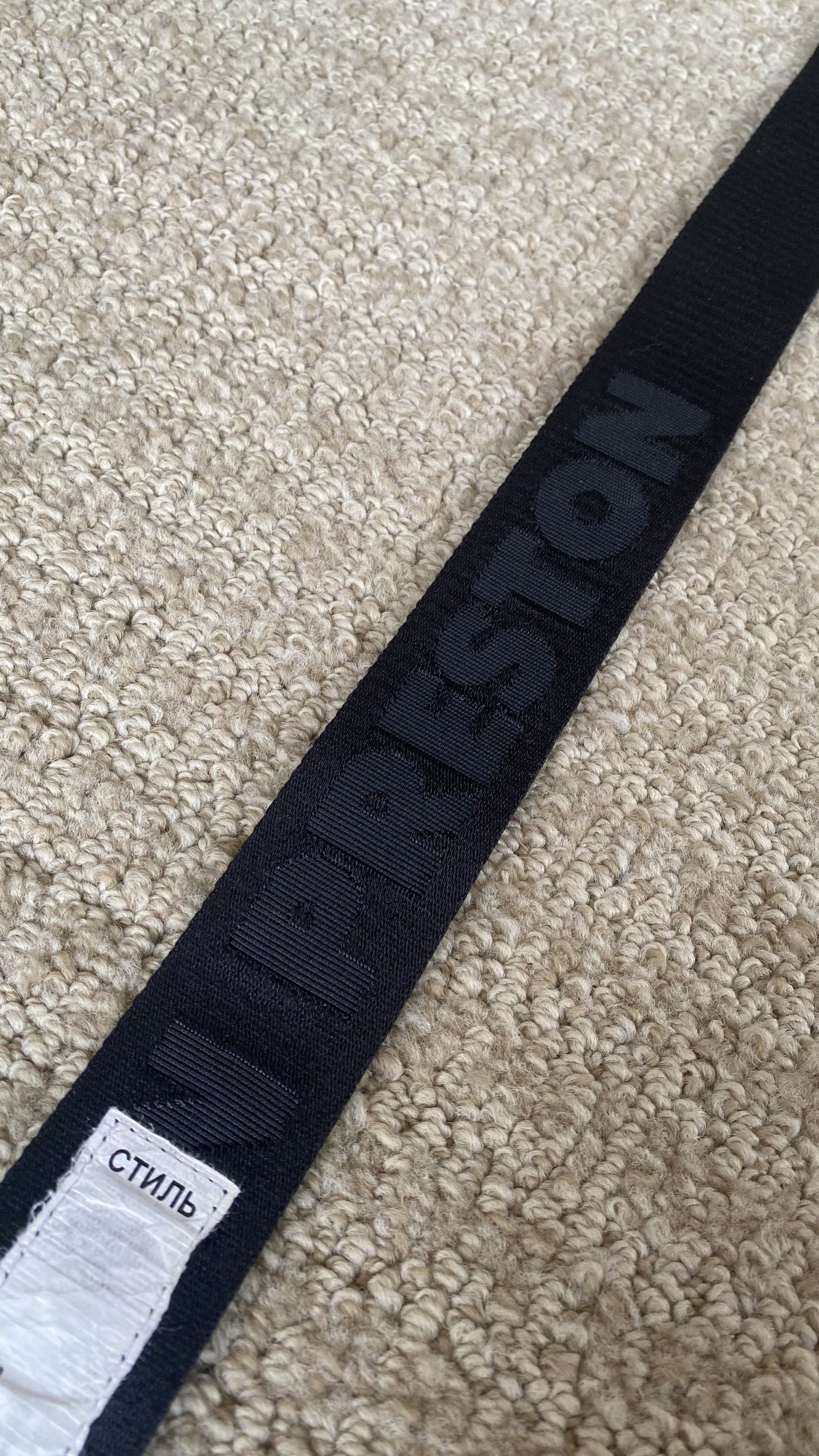 Heron Preston Relfective Tape Belt 'Black' - NEW Size ONE SIZE - 3 Thumbnail