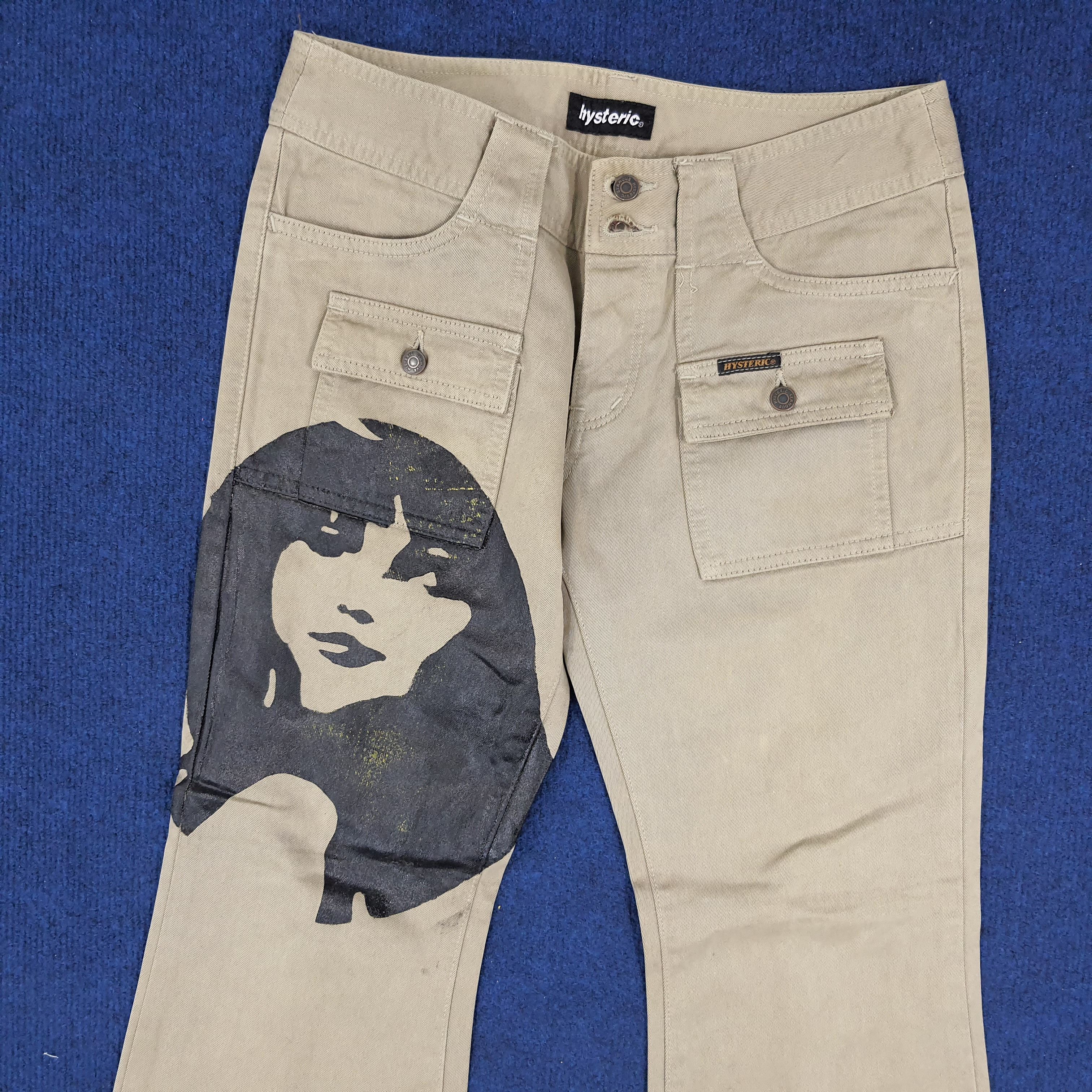 Hysteric Glamour × Japanese Brand × Vintage Vintage Hysteric Glamour Boot Cut Custom Logo Pants Size 27" / US 4 / IT 40 - 2 Thumbnail