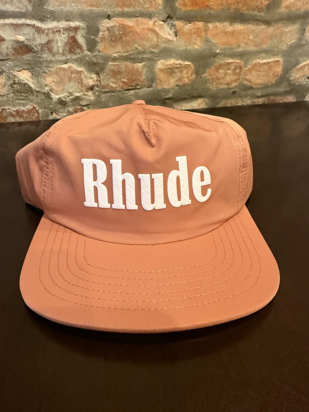 Rhude Rhude Orange Sport Logo Hat Size ONE SIZE - 1 Thumbnail