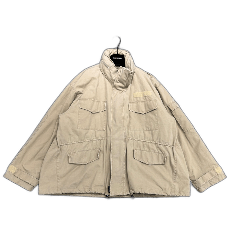 Balenciaga balenciaga khaki cotton outer jacket-2507 Size US M / EU 48-50 / 2 - 1 Thumbnail