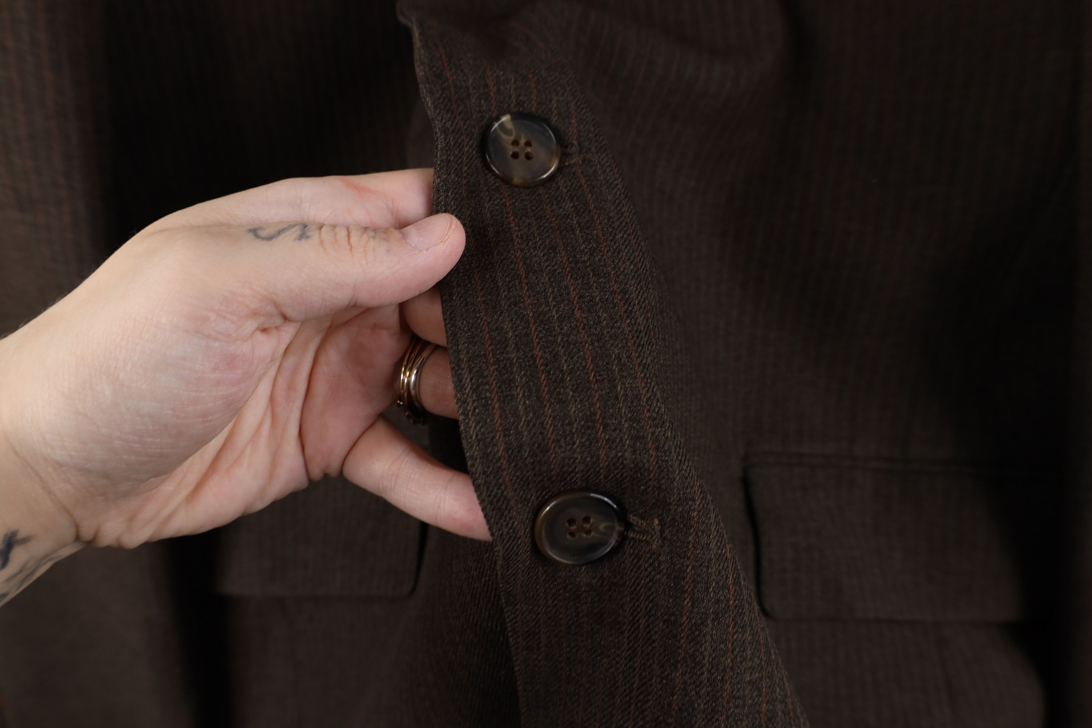 Vintage Vintage 70s Streetwear Suit Coat Blazer Jacket Brown USA Size US XXL / EU 58 / 5 - 4 Thumbnail