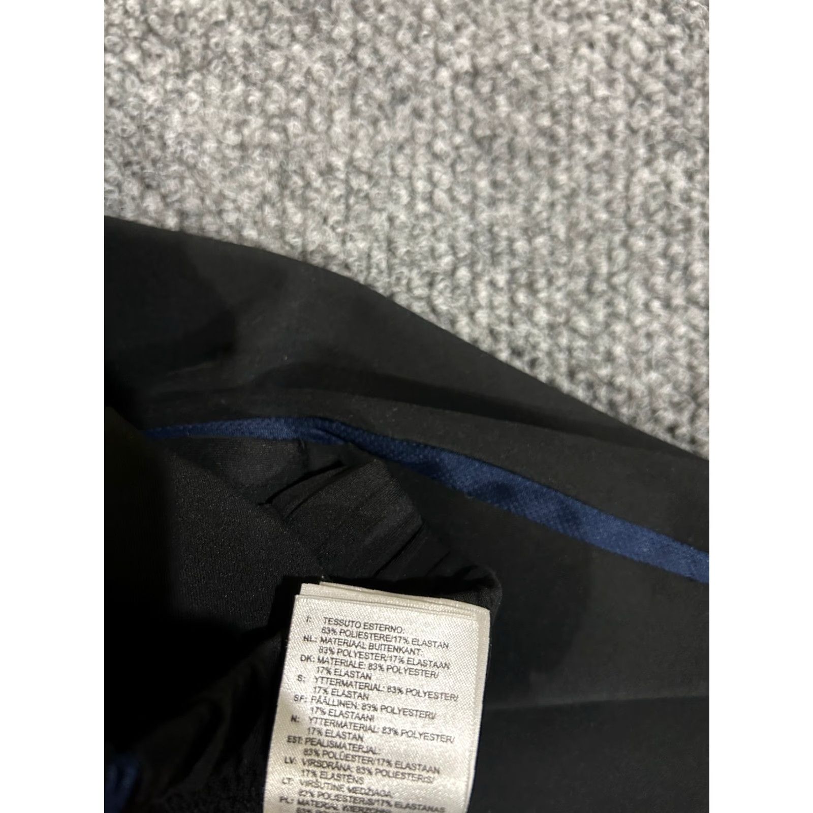 Adidas adidas Track Pants Mens Large Black Athletic Zip Ankle Training Stretch Pants Regular Fit Logo 30in Inseam Straight Leg Size US 33 - 6 Thumbnail