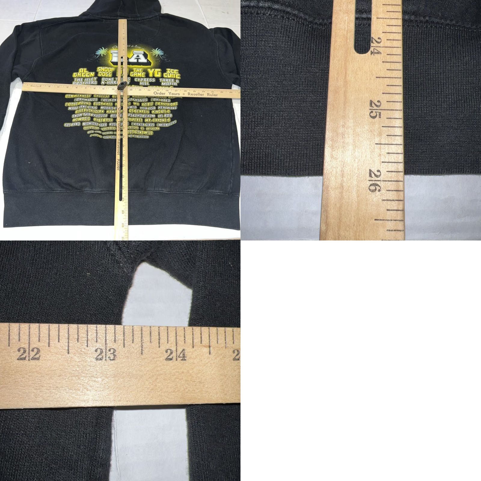 Vintage VINTAGE Once Upon A Time In LA Snoop Dogg 50 Cent Concert Sweatshirt Hoodie Large Black Mens Hoodie Size US L / EU 52-54 / 3 - 9 Thumbnail
