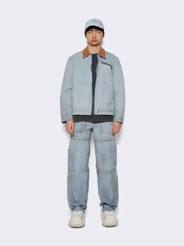 Diesel !DS! SS23 Diesel J-Chart Treated Canvas Indigo Denim Jacket Size US M / EU 48-50 / 2 - 1 Thumbnail