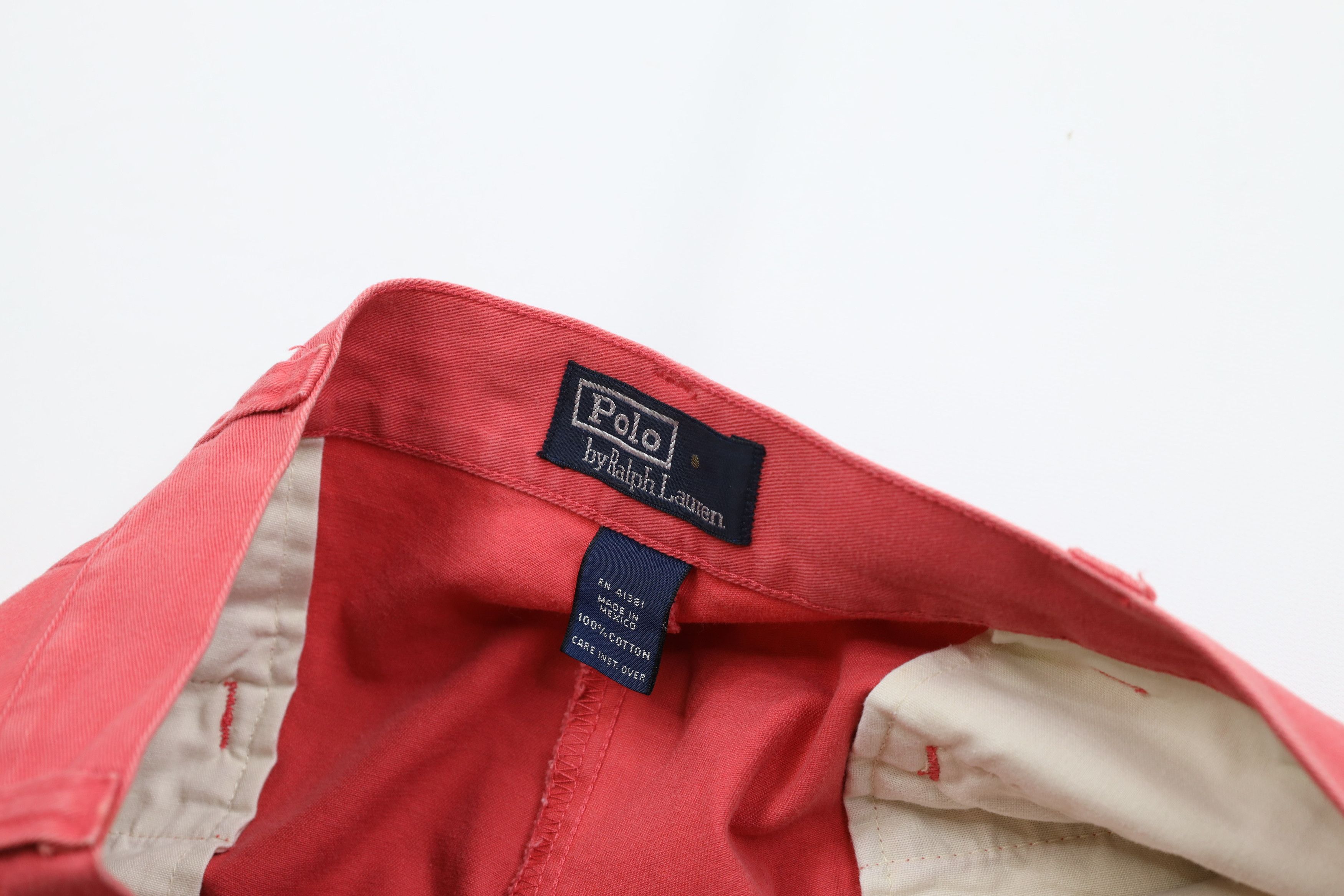 Ralph Lauren Vintage 90s Ralph Lauren Above Knee Cotton Chino Shorts Size US 36 / EU 52 - 9 Thumbnail