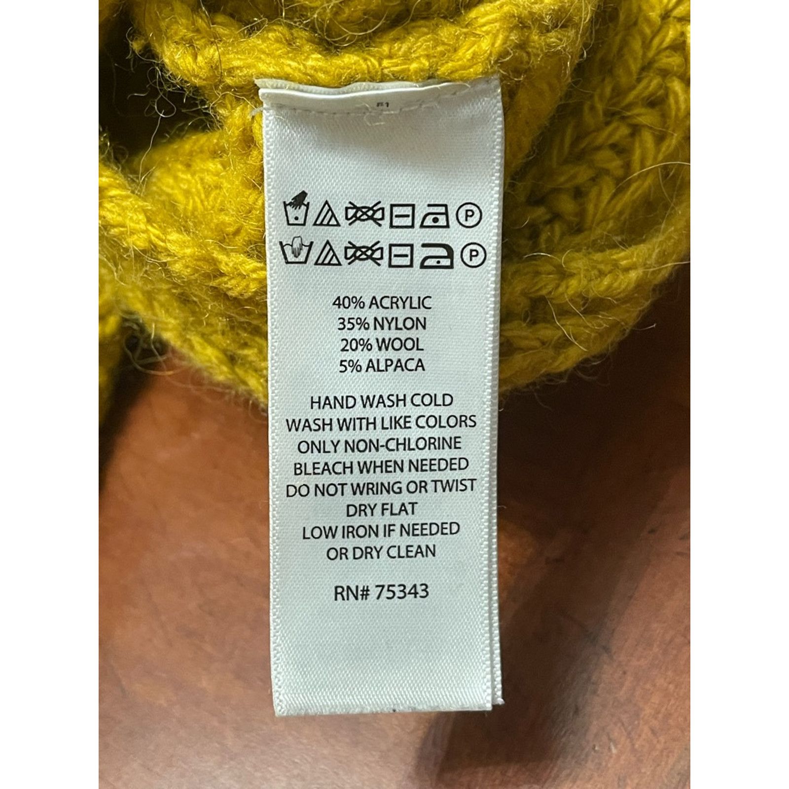 Other Kaisely Sweater Cropped Open Back Waffle Knit Mustard Small Size S / US 4 / IT 40 - 8 Thumbnail