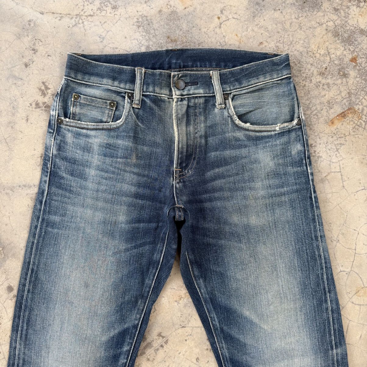 Japanese Brand × Jean × Vintage VINTAGE JAPANESE FADED SALVAGE JEAN DENIM PANTS Size US 30 / EU 46 - 3 Thumbnail