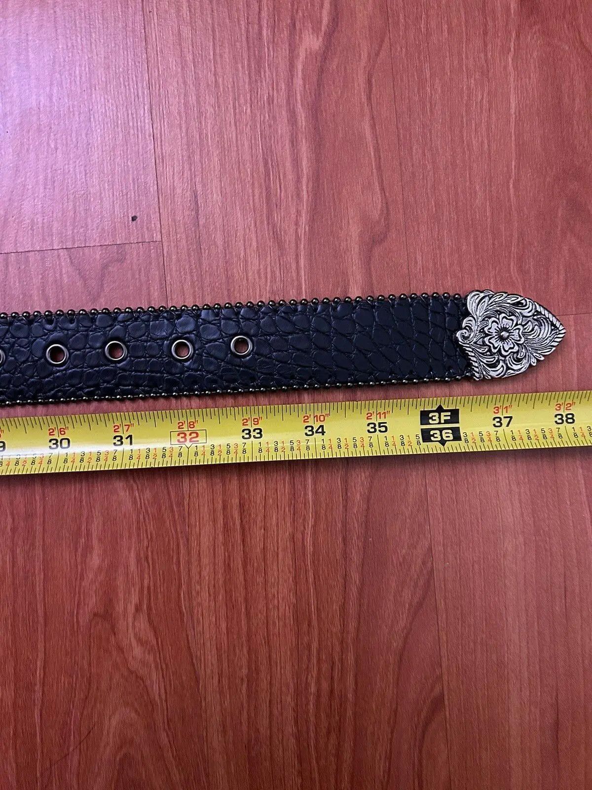 Japanese Brand Y2K Gothic Buckle Belt Size 30 - 5 Thumbnail