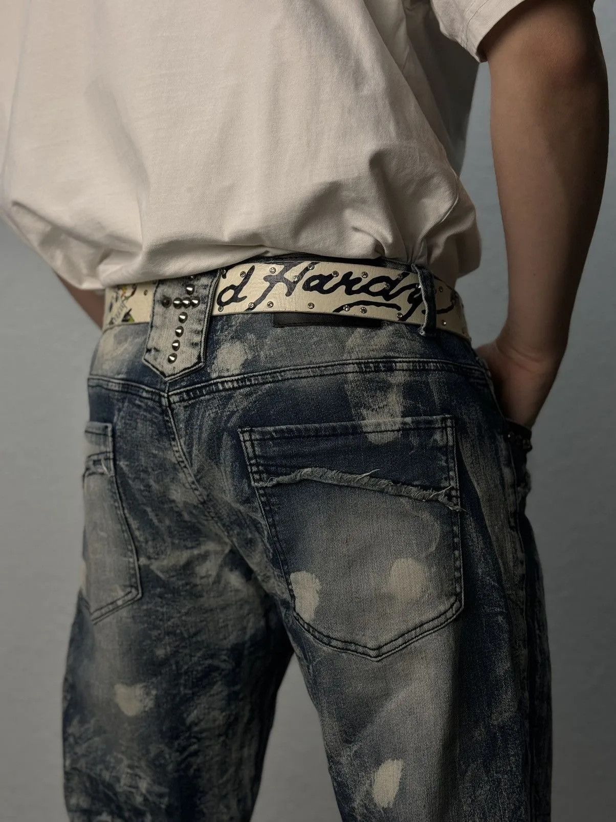 Designer × Leather VINTAGE CASUAL BALENCIAGA STYLE LEATHER PANTS MOTO RACING Size US 32 / EU 48 - 14 Thumbnail
