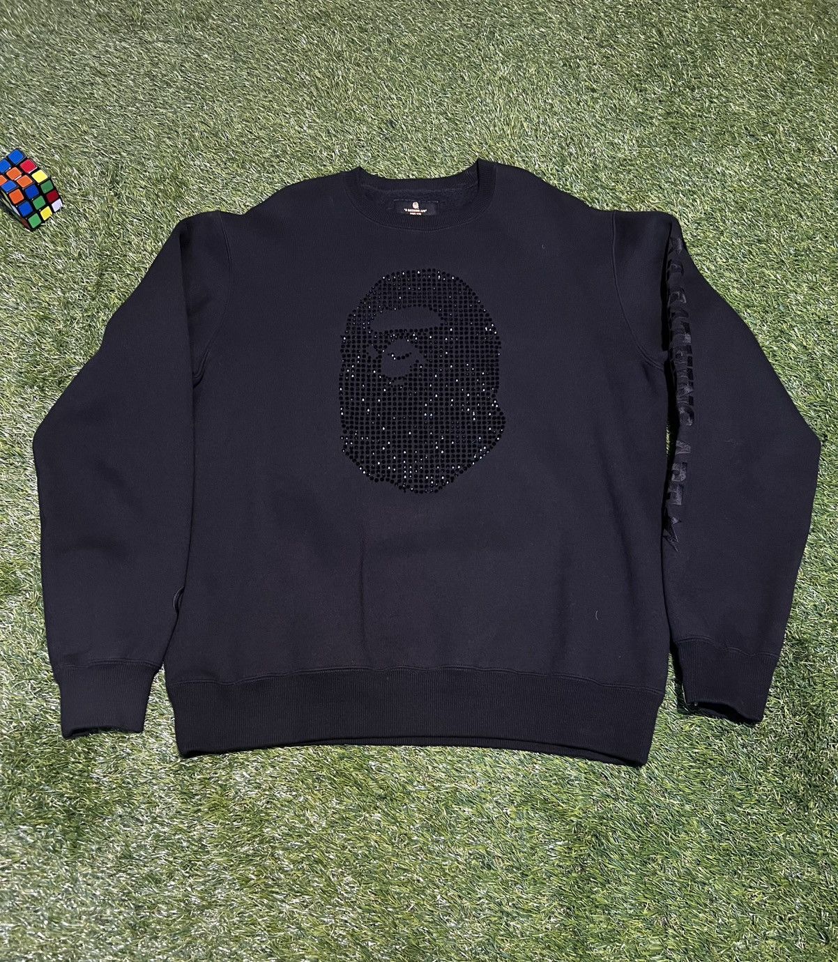 Bape SWAROVSKI BIG APE HEAD CREWNECK Size US XL / EU 56 / 4 - 3 Thumbnail