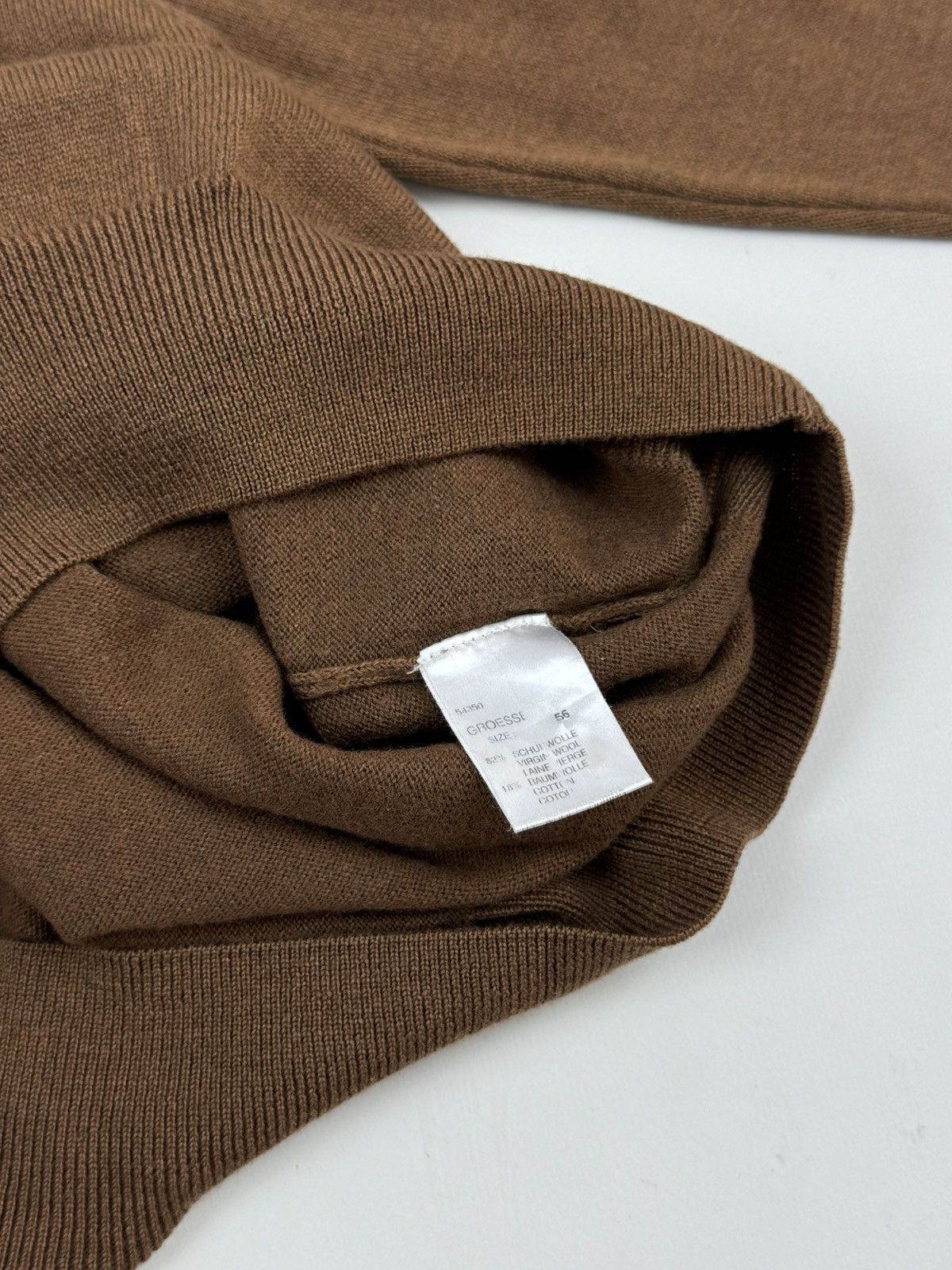 FALKE Falke Wool Turtle Neck Brown Sweater Size US XL / EU 56 / 4 - 12 Thumbnail