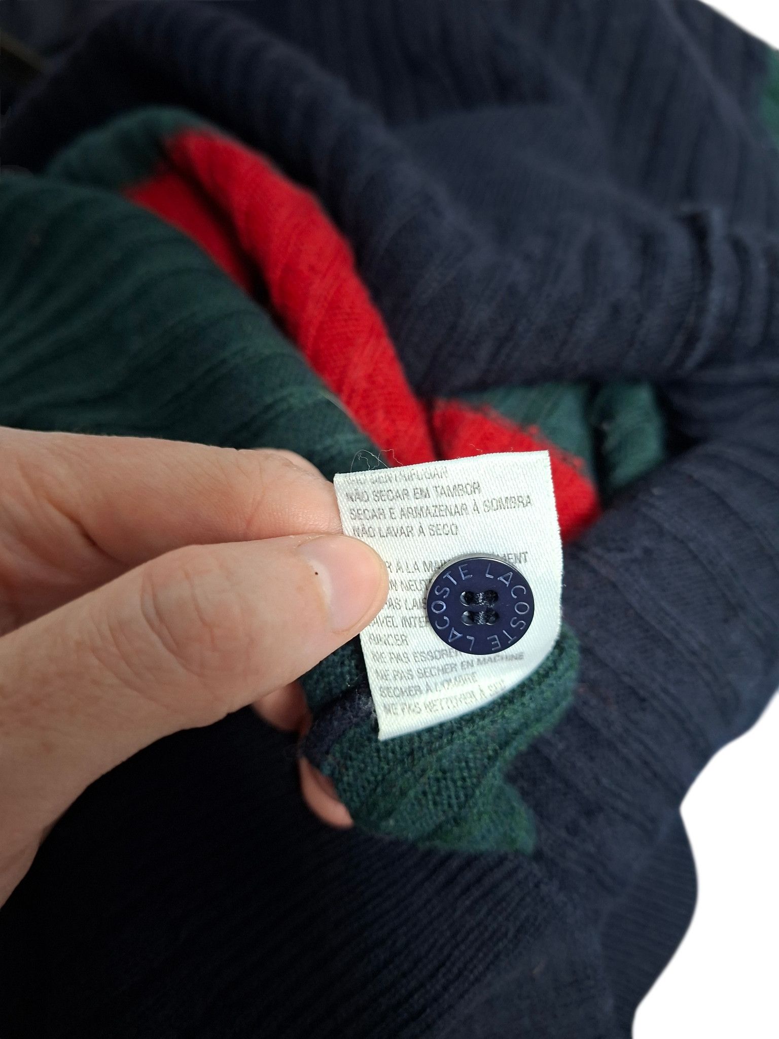 Lacoste LACOSTE VINTAGE LUXURY 1/3 WOOL SWEATER Size US XXL / EU 58 / 5 - 5 Thumbnail